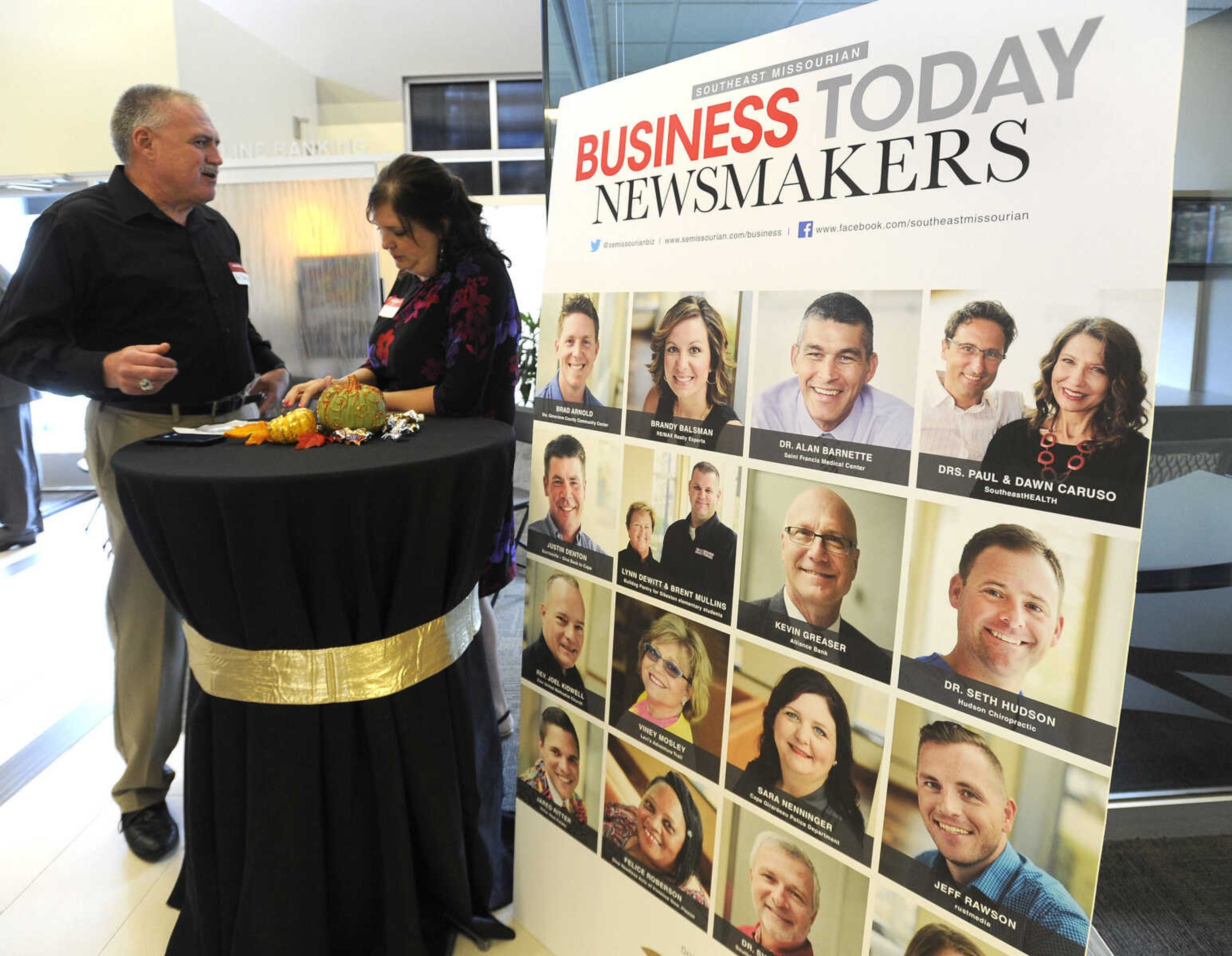 FRED LYNCH ~ flynch@semissourian.com
The Business Today Newsmakers awards reception Wednesday, Sept. 6, 2017 at First Midwest Bank in Cape Girardeau.