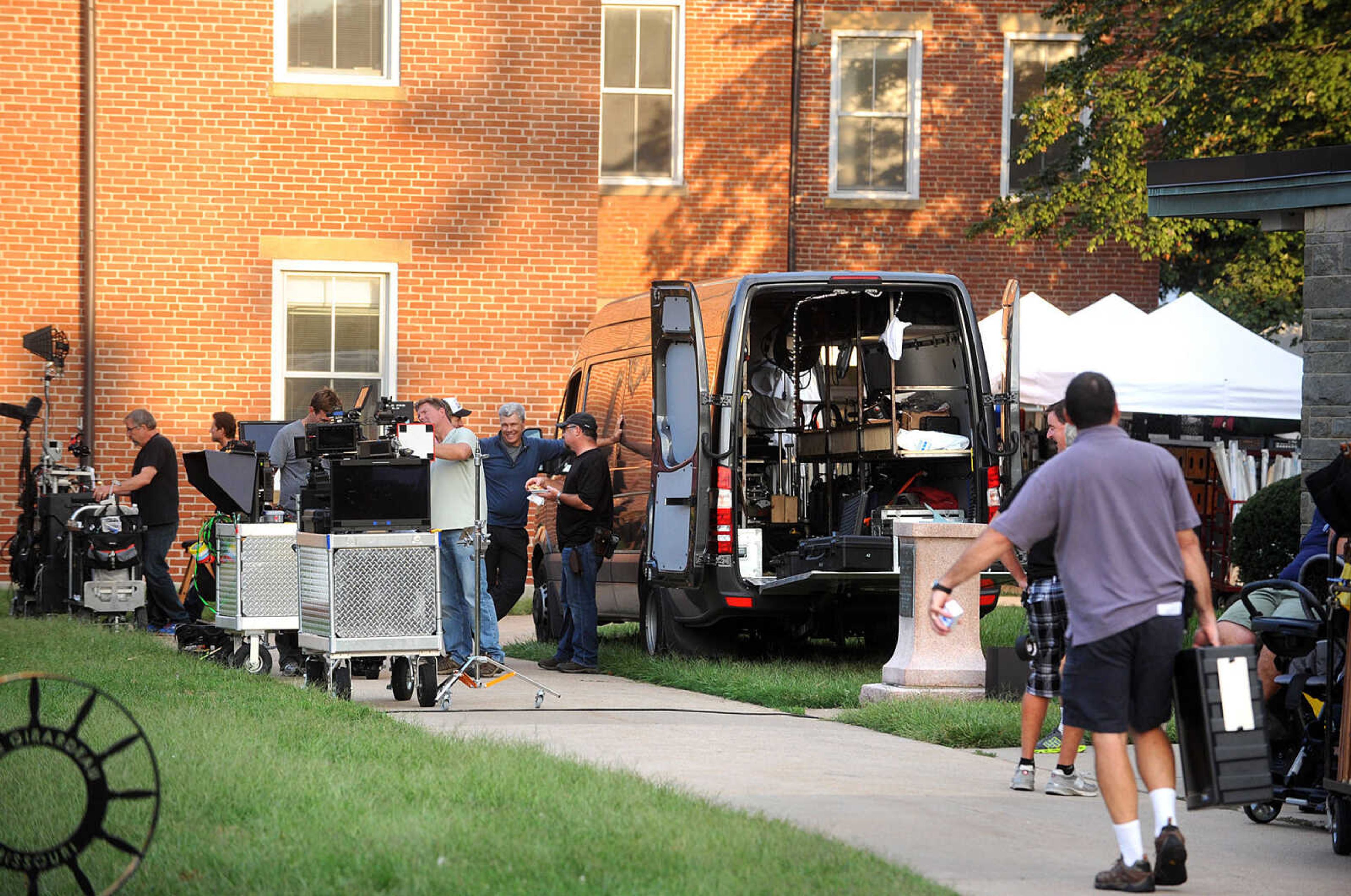 LAURA SIMON ~ lsimon@semissourian.com

Filming of 20th Century Fox's feature film "Gone Girl" gets underway at the Common Pleas Courthouse, Thursday, Oct. 3, 2013, in Cape Girardeau.