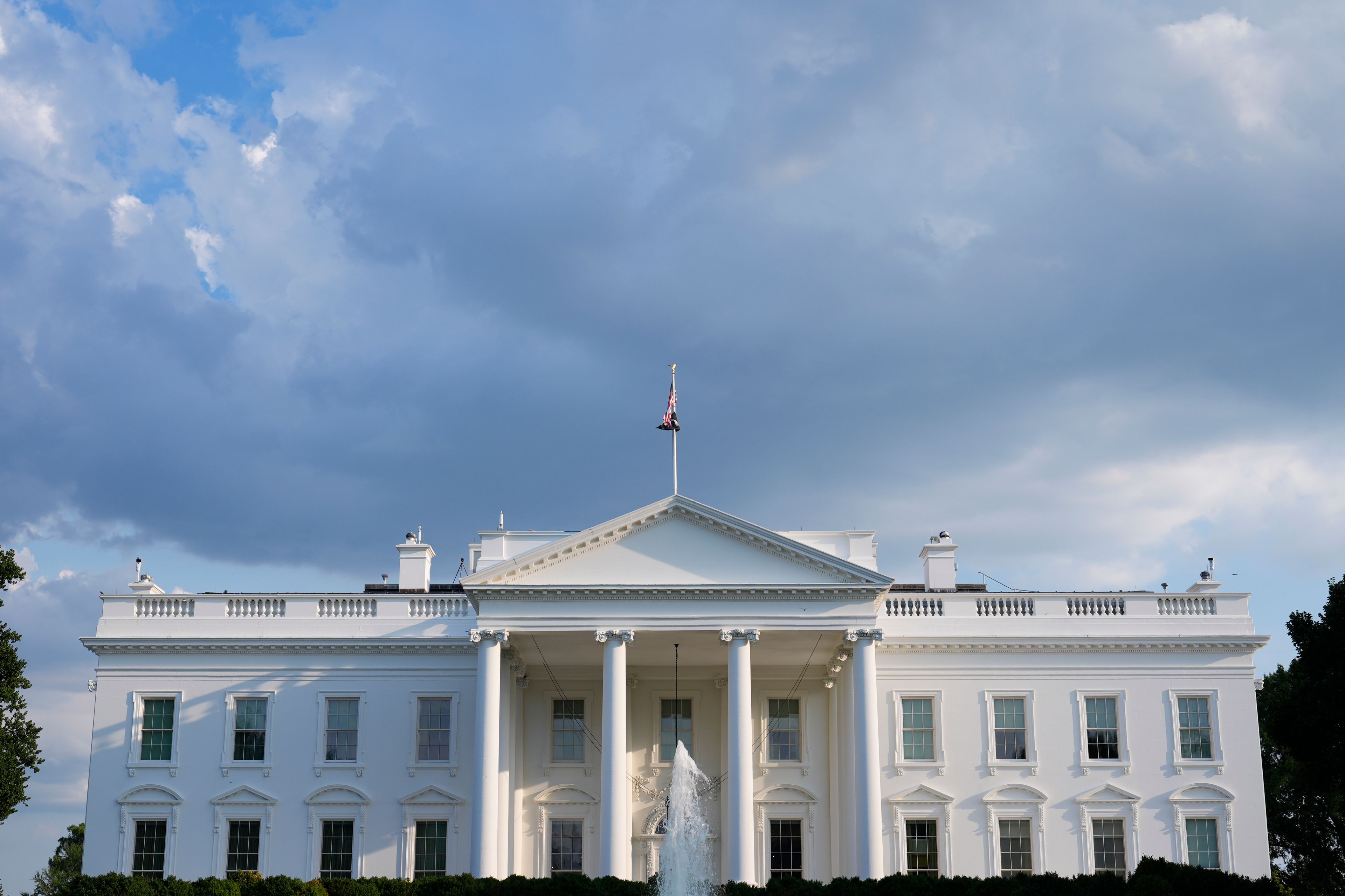 A view of the White House is seen in Washington, Sunday, July 21, 2024. President Joe Biden dropped out of the 2024 race for the White House on Sunday, ending his bid for reelection following a disastrous debate with Donald Trump that raised doubts about his fitness for office just four months before the election. (AP Photo/Susan Walsh)