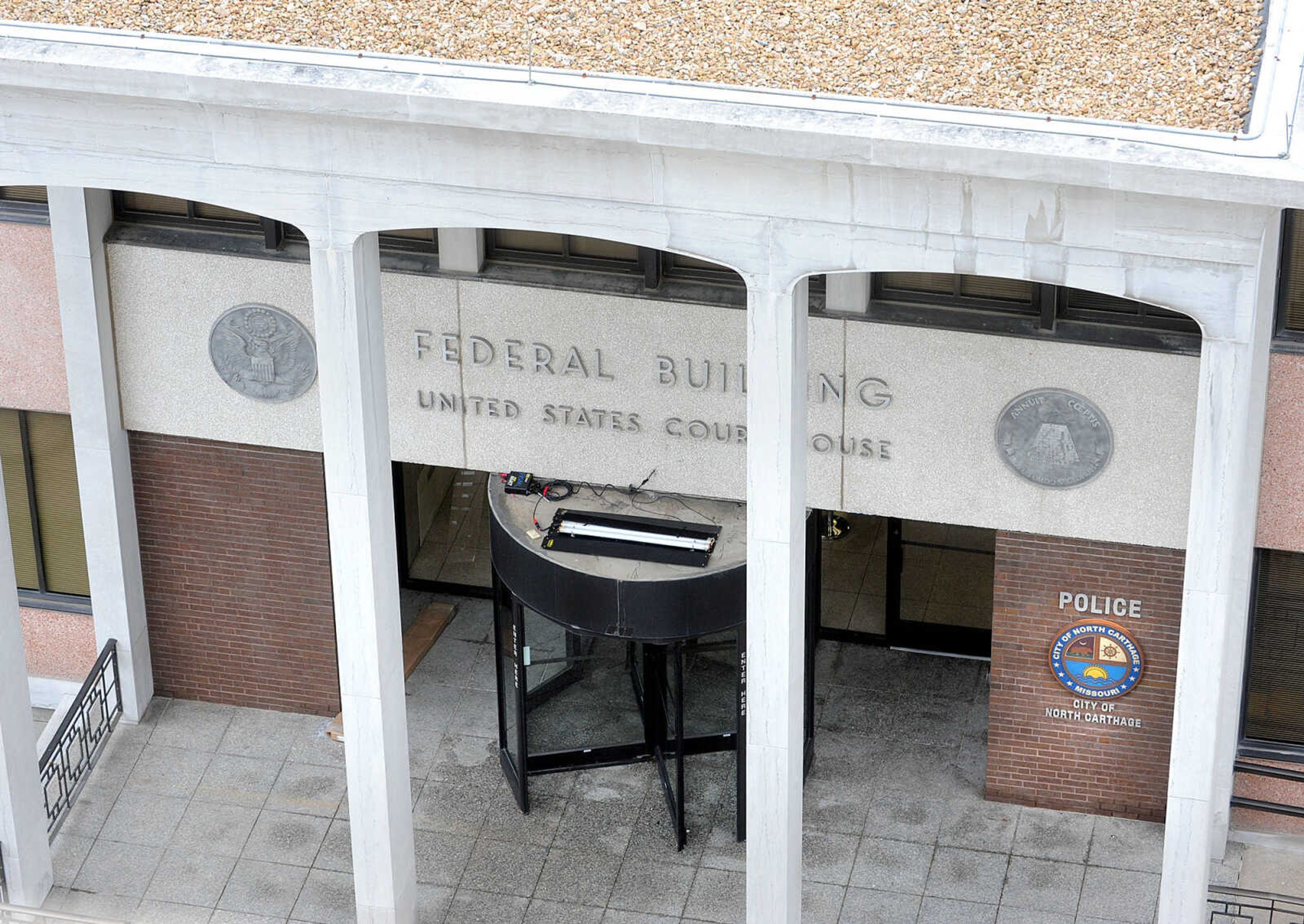 LAURA SIMON ~ lsimon@semissourian.com

The old federal building in Cape Girardeau was transformed into the City of North Carthage Police Department for the feature film "Gone Girl."