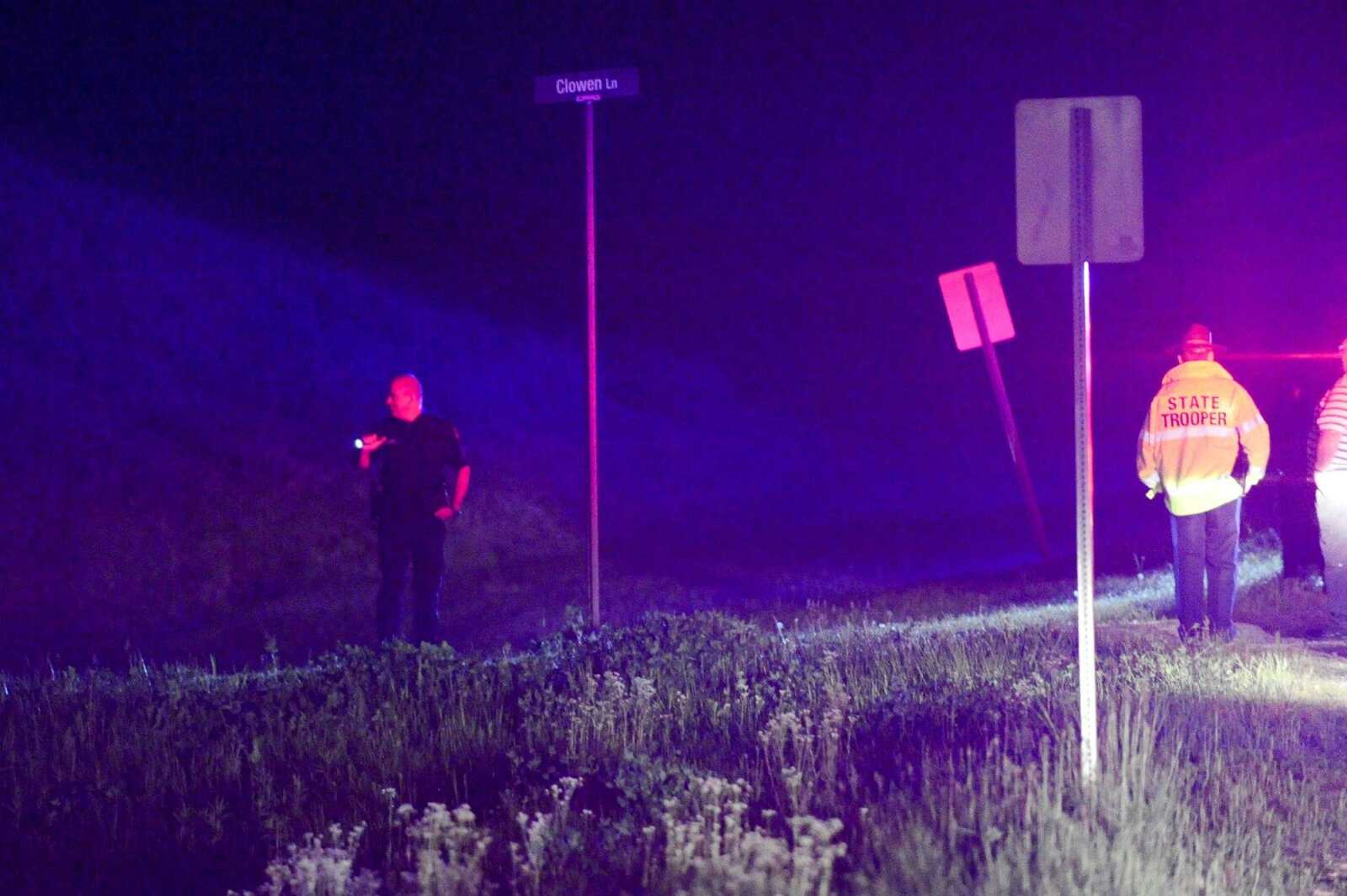 Members of the Missouri State Highway Patrol and the Cape Girardeau Sheriff's Department work the scene of an officer-involved shooting Friday on Highway 177 near the Lil' Country Store in Jackson.