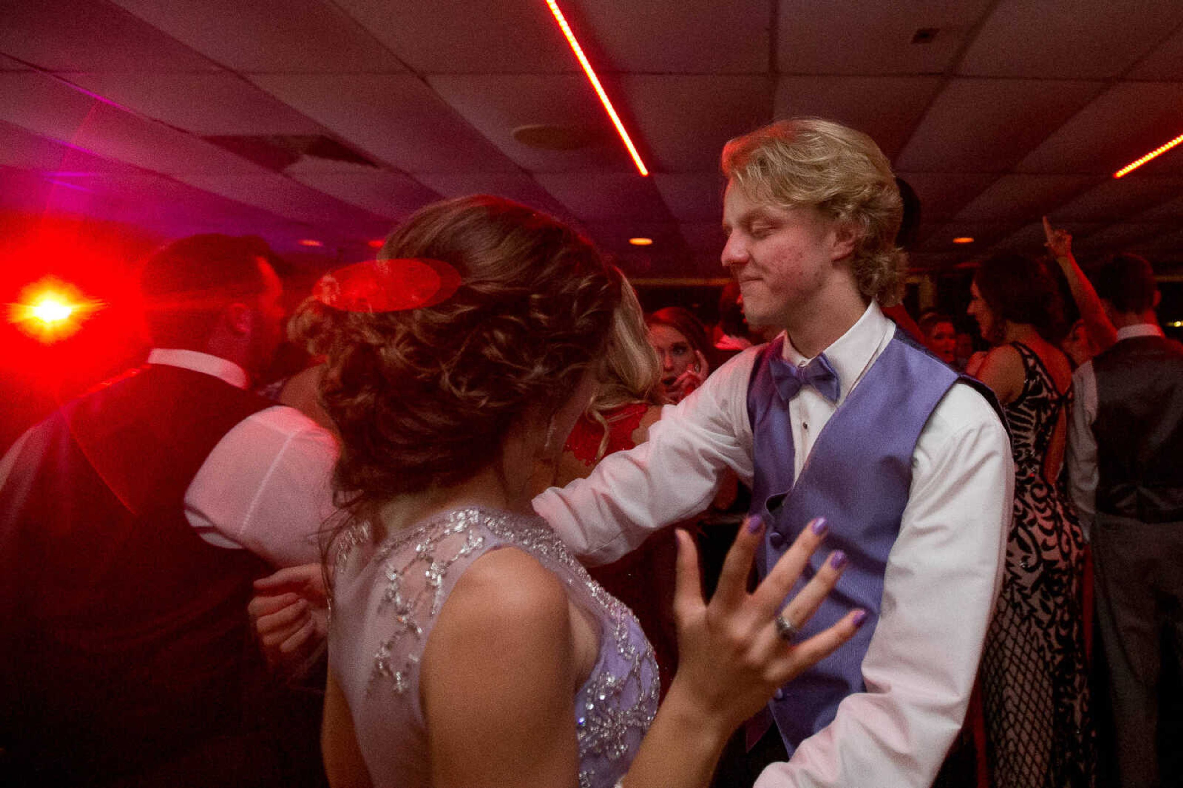 GLENN LANDBERG ~ glandberg@semissourian.com

Students take to the dance floor during the Saxony Lutheran High School's "Classique Magnifique" prom, Saturday, April 23, 2016, at the Cape Girardeau Elks Lodge.