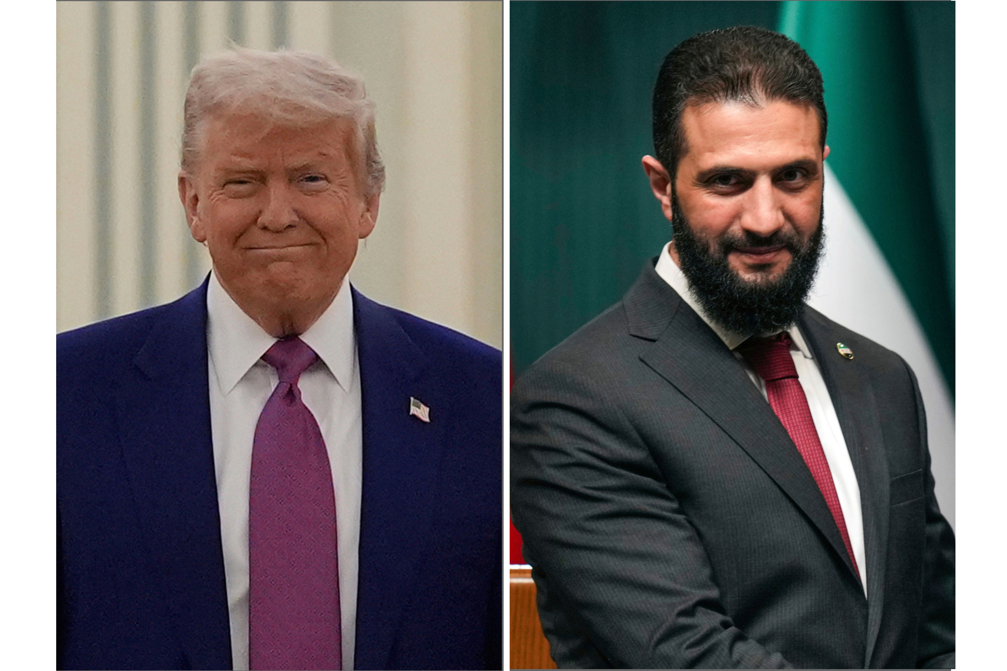 Trump's meets with Syria's former-insurgent-turned-leader in Saudi Arabia