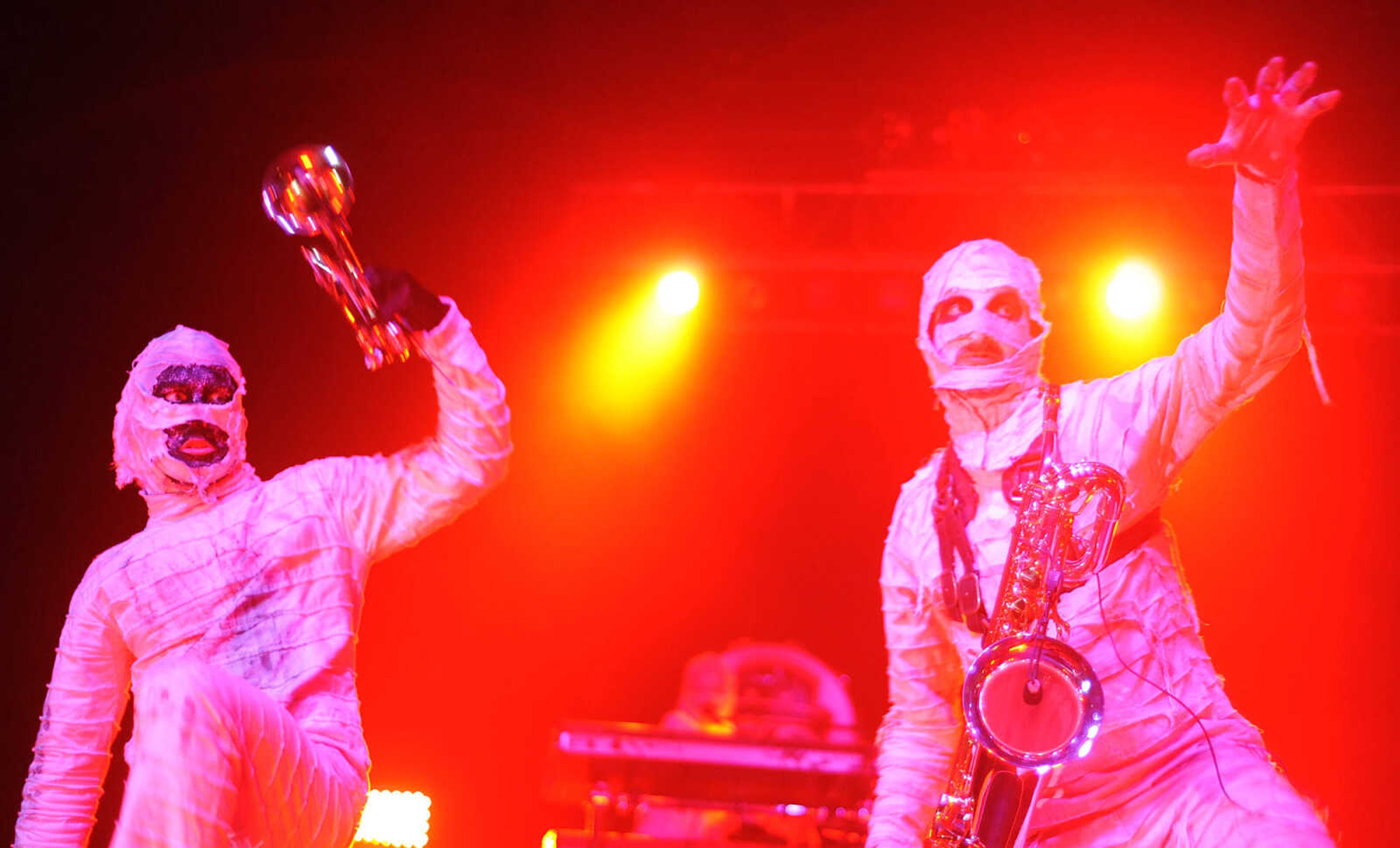 Here Come the Mummies performs Saturday, Aug. 17, at the Show Me Center in Cape Girardeau. The Funk/R&B band is know for playing in full mummy attire, wrapped from head to toe in bandages.