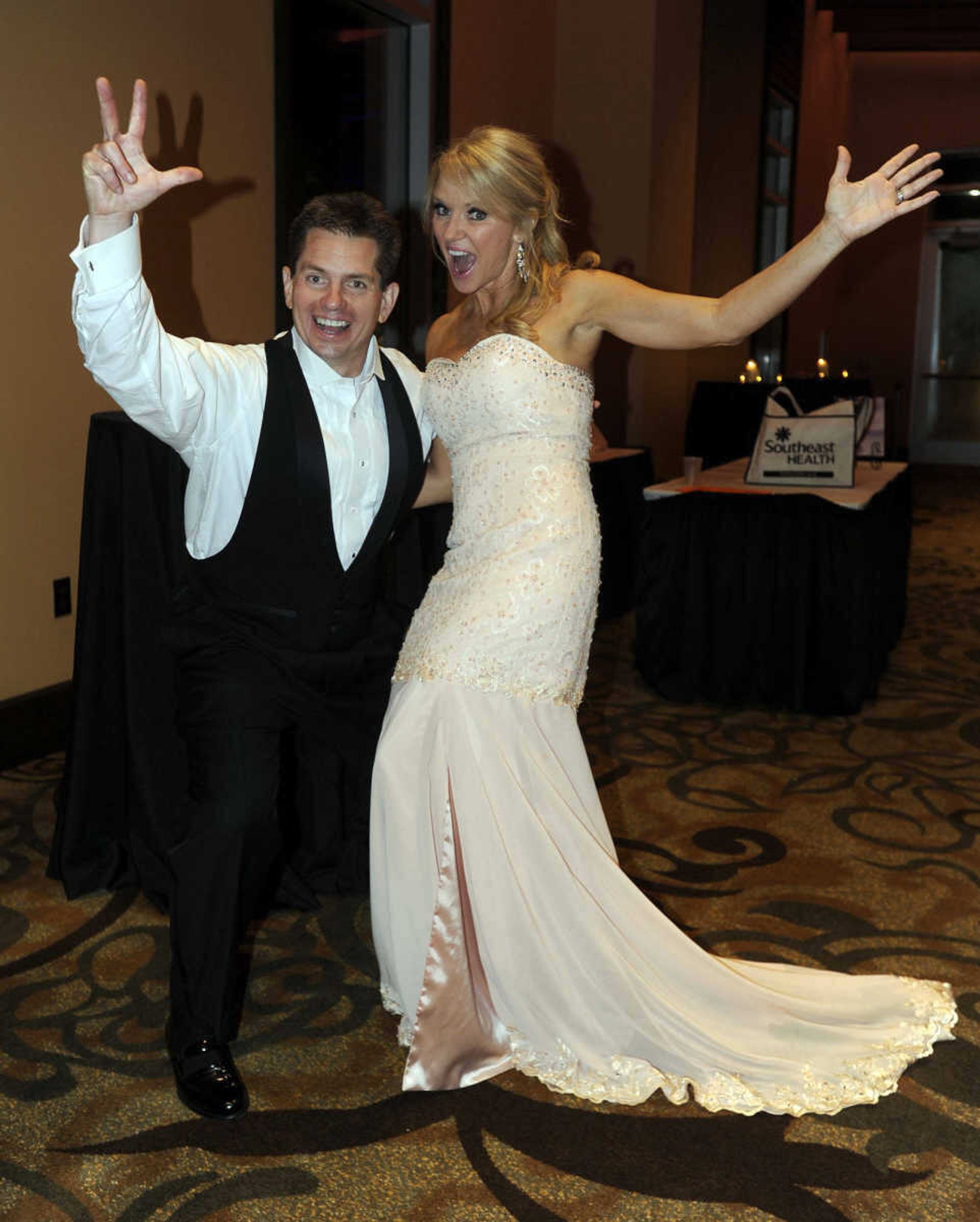 Rex and Sherry Rust pose for a photo at the Cancer Gala on Saturday, Aug. 23, 2014 at Isle Casino Cape Girardeau. 