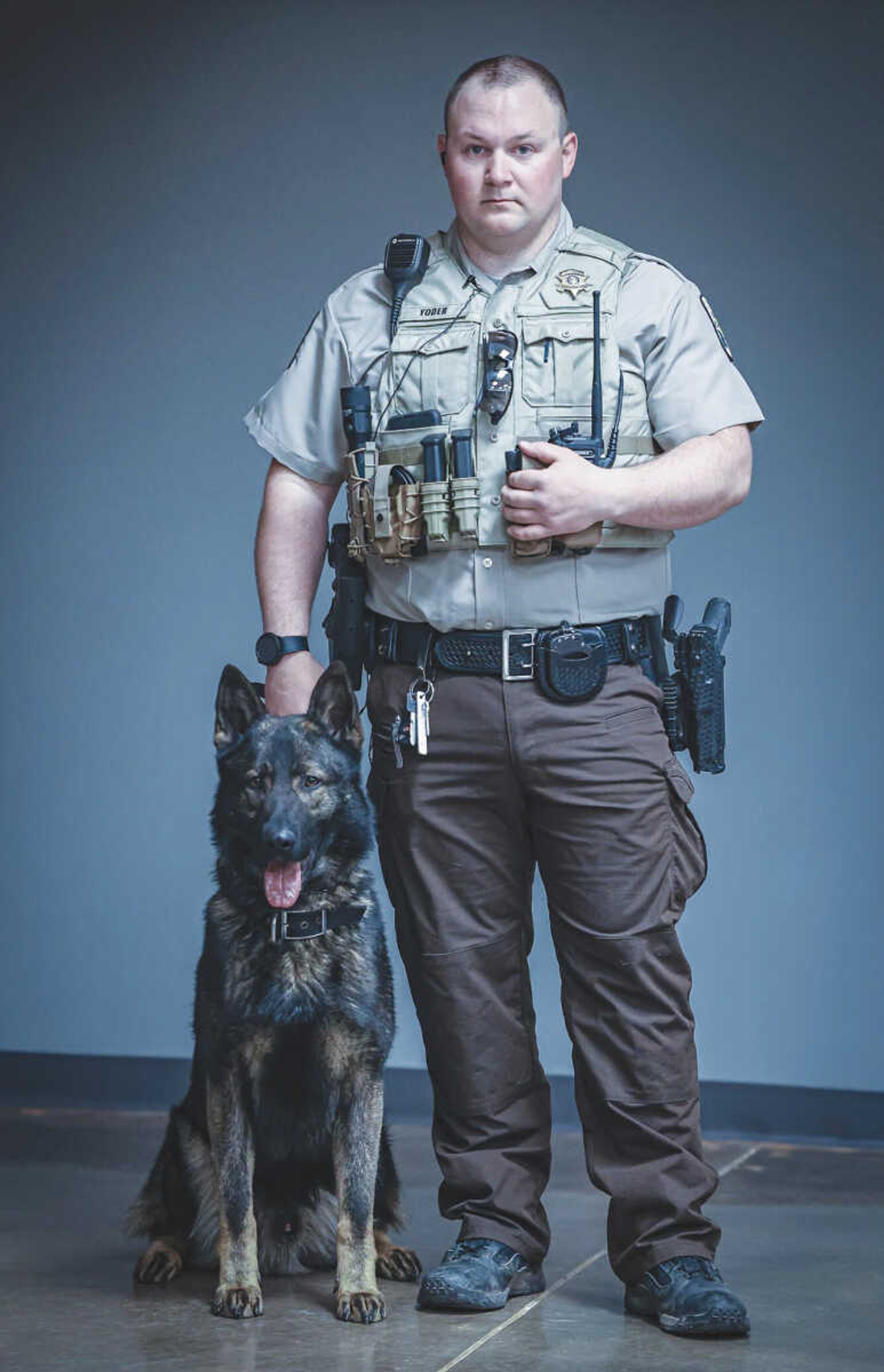 Deputy Gabriel Yoder and Cape County Sheriff's Office newest addition, K-9 Zeno. Yoder is a veteran K-9 handler, previously working as a K-9 officer for the city of Cape.