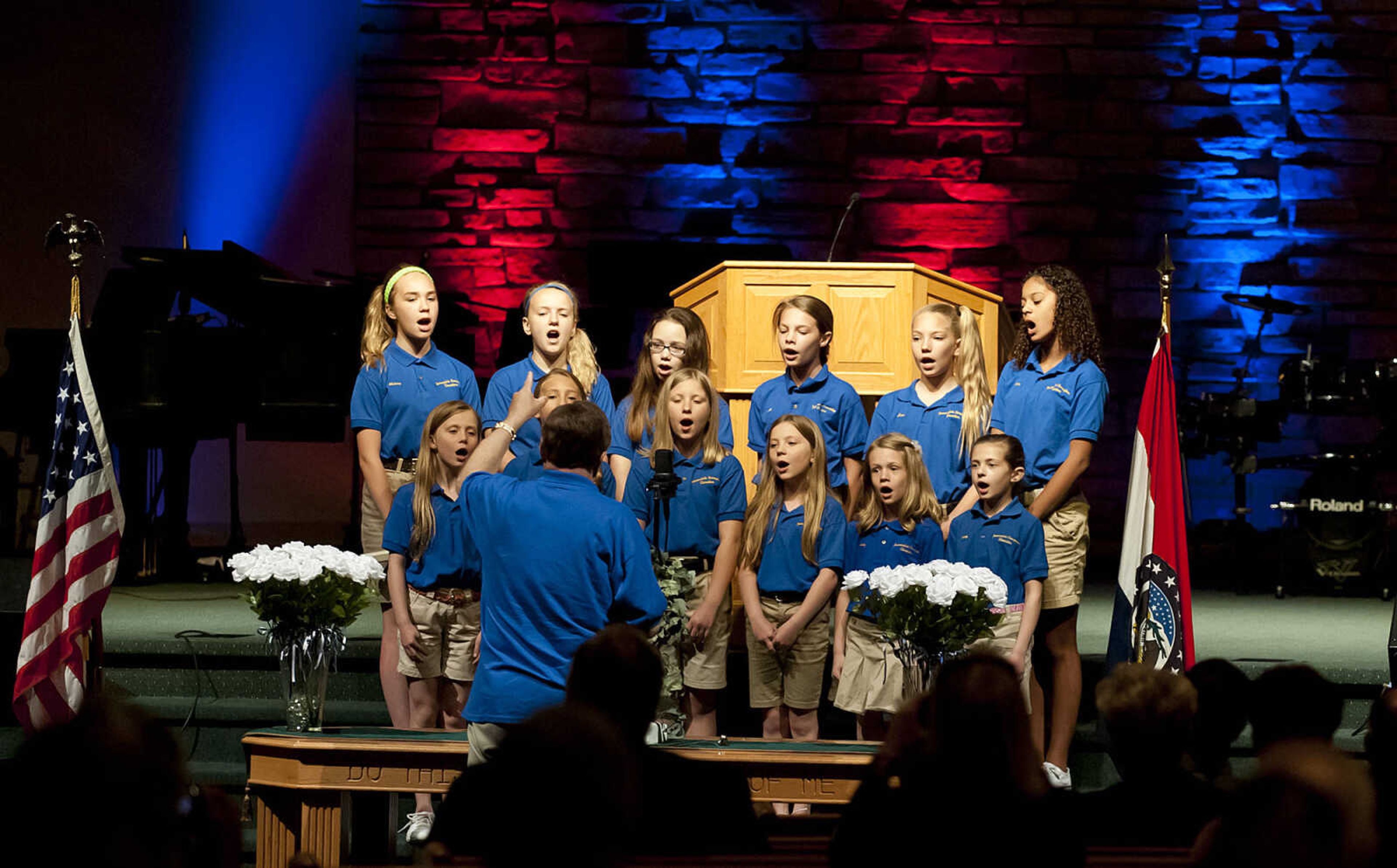 The Immaculate Conception Choristers sing during the Senior and Lawmen Together Law Enforcement Memorial Friday, May 9, at the Cape Bible Chapel. The annual memorial honored the 48 Southeast Missouri law enforcement officers that have died in the line of duty since 1875.