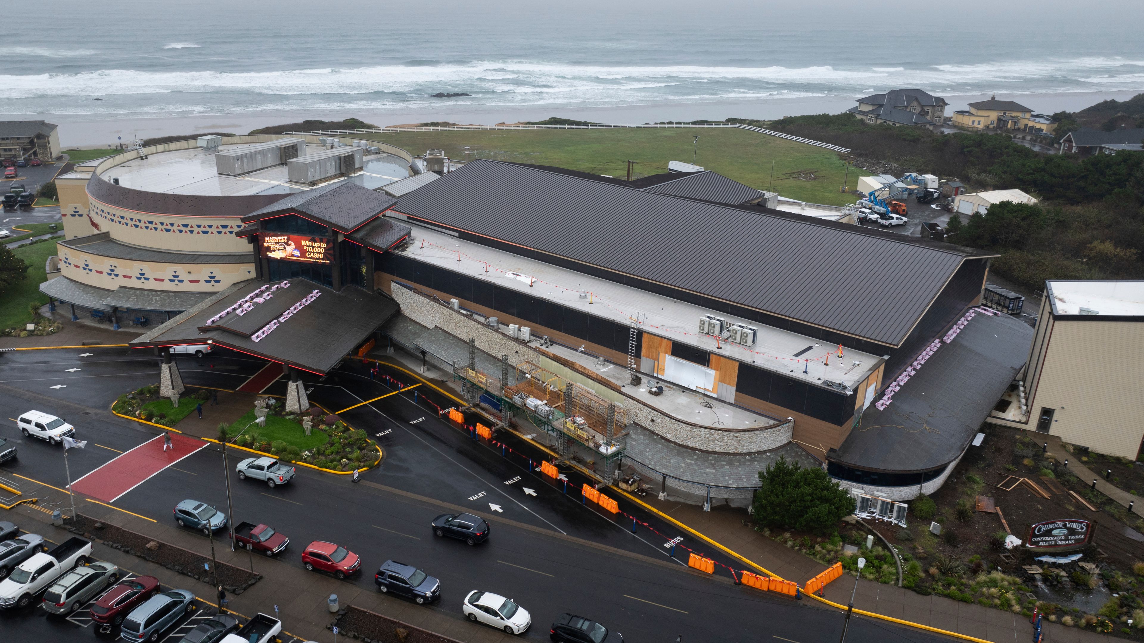 The Chinook Winds Casino Resort is seen on Saturday, Nov. 16, 2024, in Lincoln City, Ore. (AP Photo/Jenny Kane)