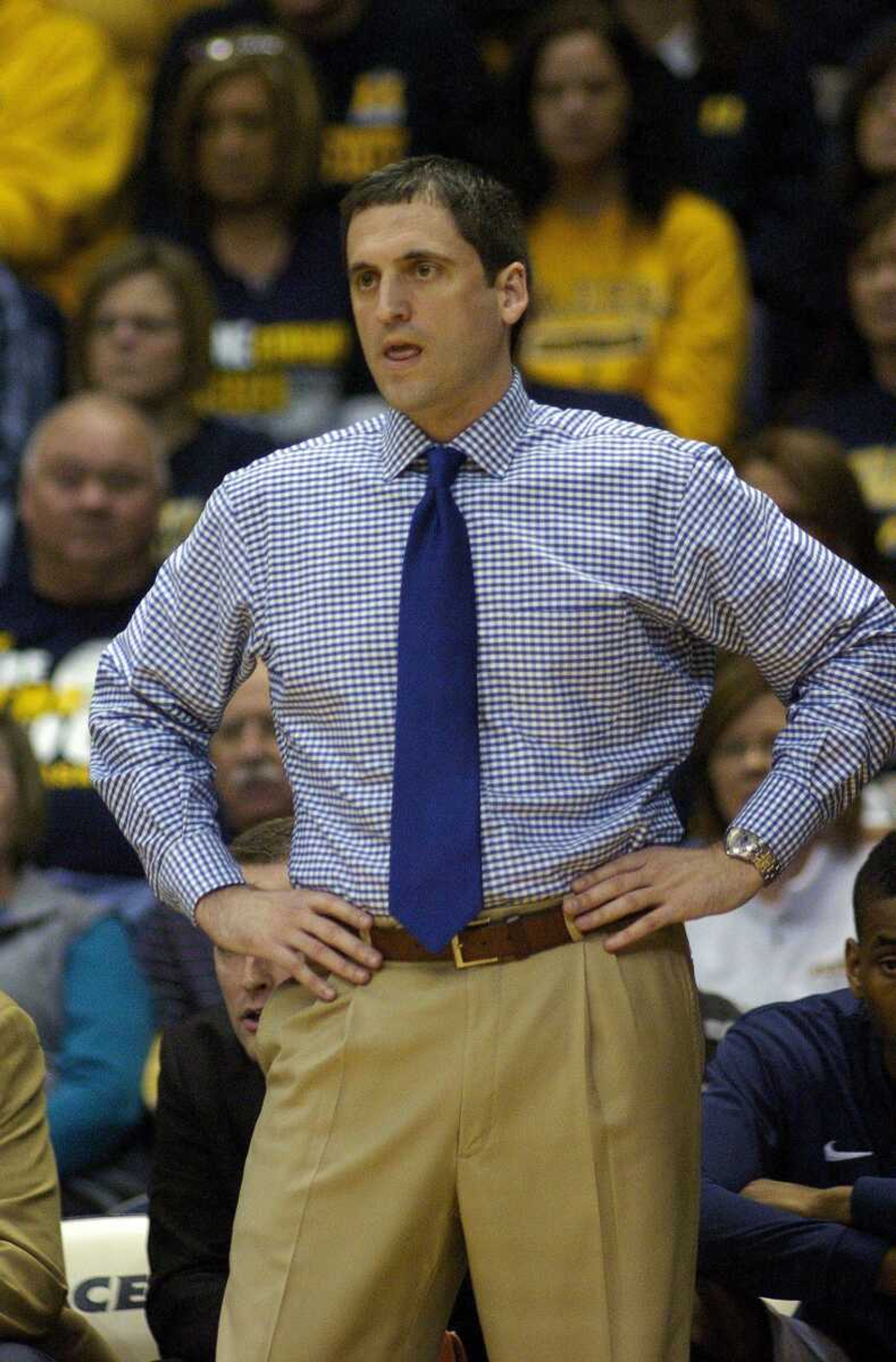 Steve Prohm has led Murray State to a 21-0 record in his first year as coach of the Racers. (Stephen Lance Dennee ~ Associated Press)