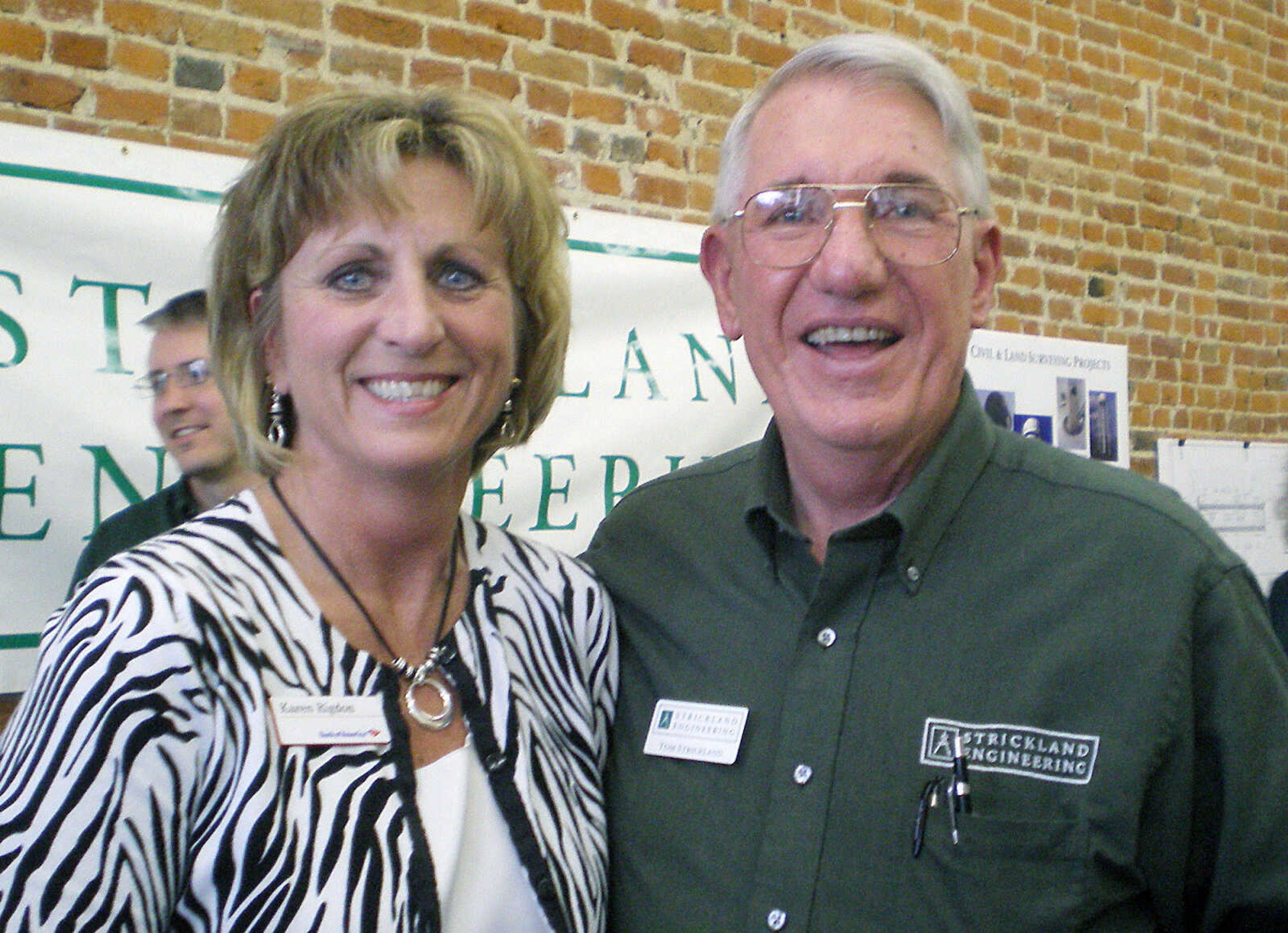 Karen Rigdon and Tom Strickland at Jackson Chamber After Hours.