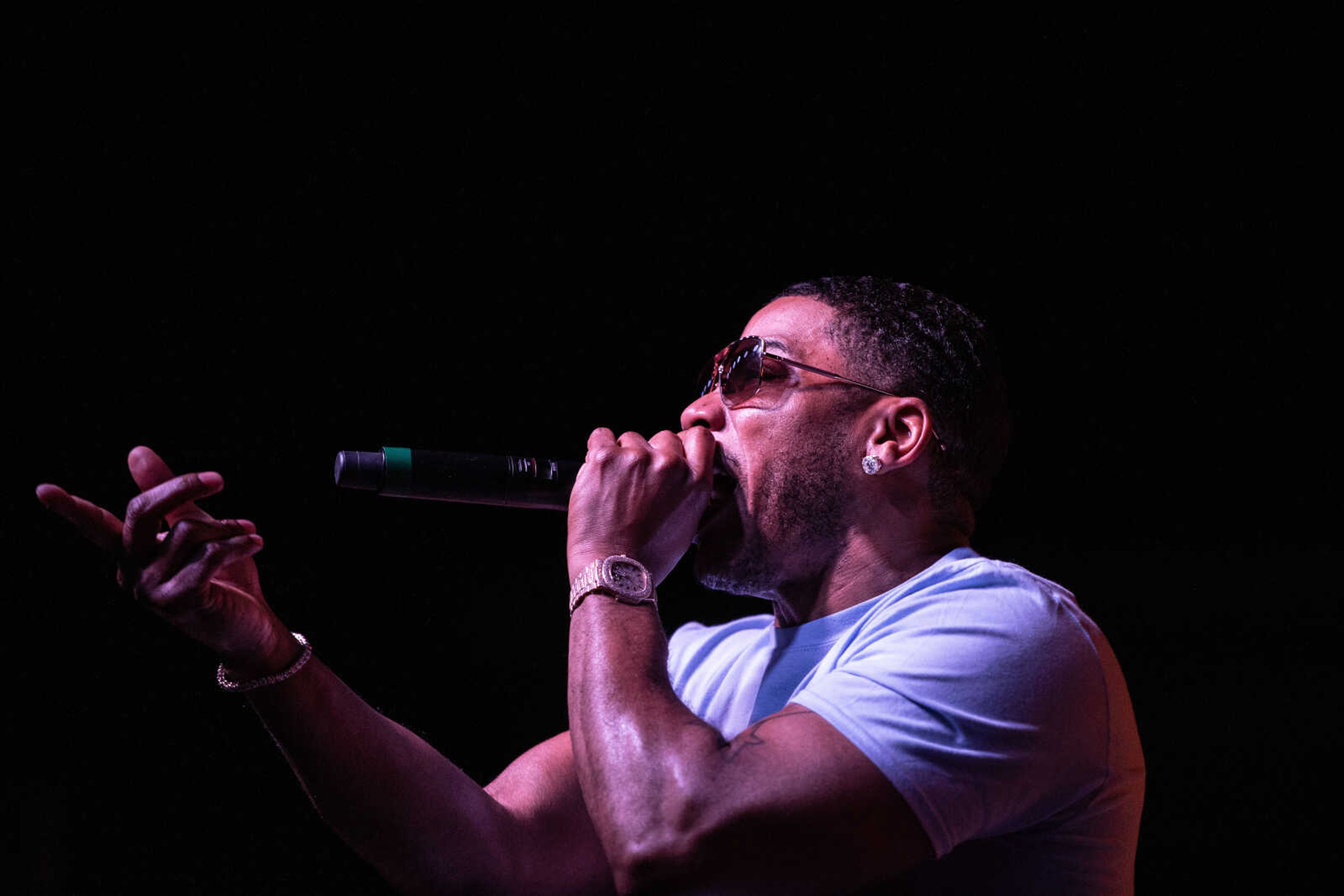 St. Louis native Nelly performs Wednesday, Aug. 5, 2020 at the Sikeston Jaycee Bootheel Rodeo.