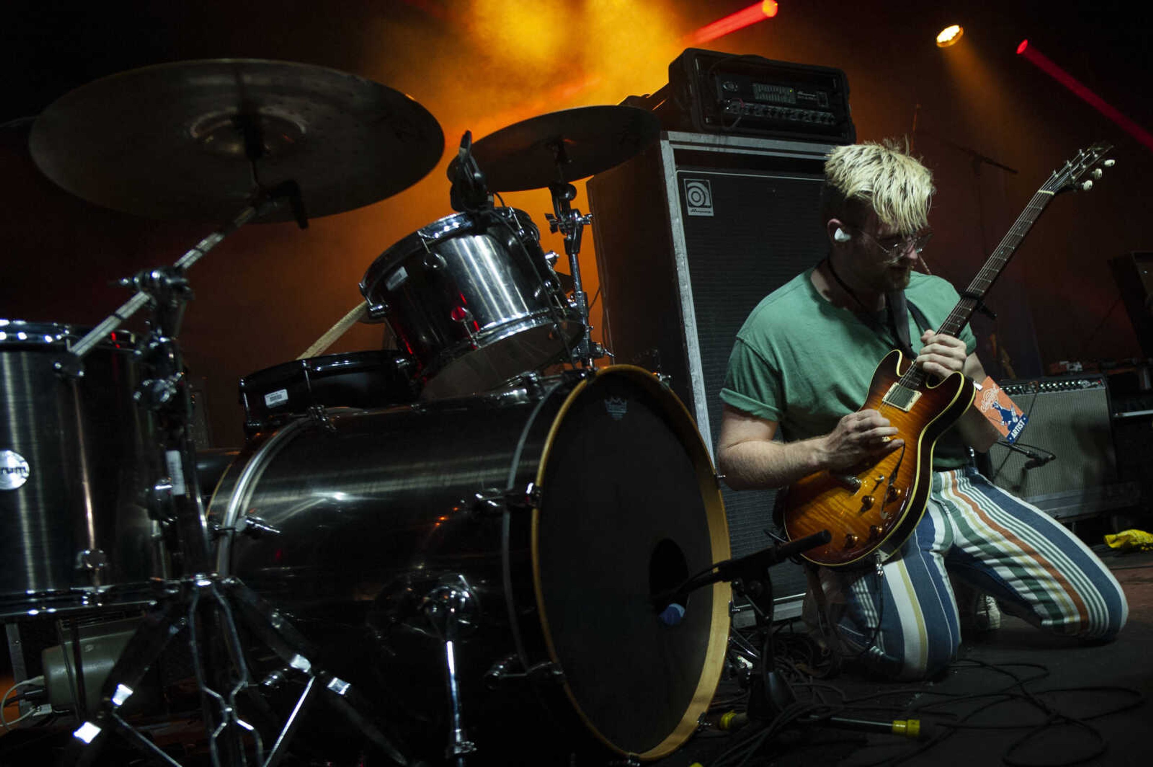 Dawson Hollow's Aaron Link performs with the band during Shipyard Music and Culture Festival on Friday, Sept. 27, 2019, in Cape Girardeau.