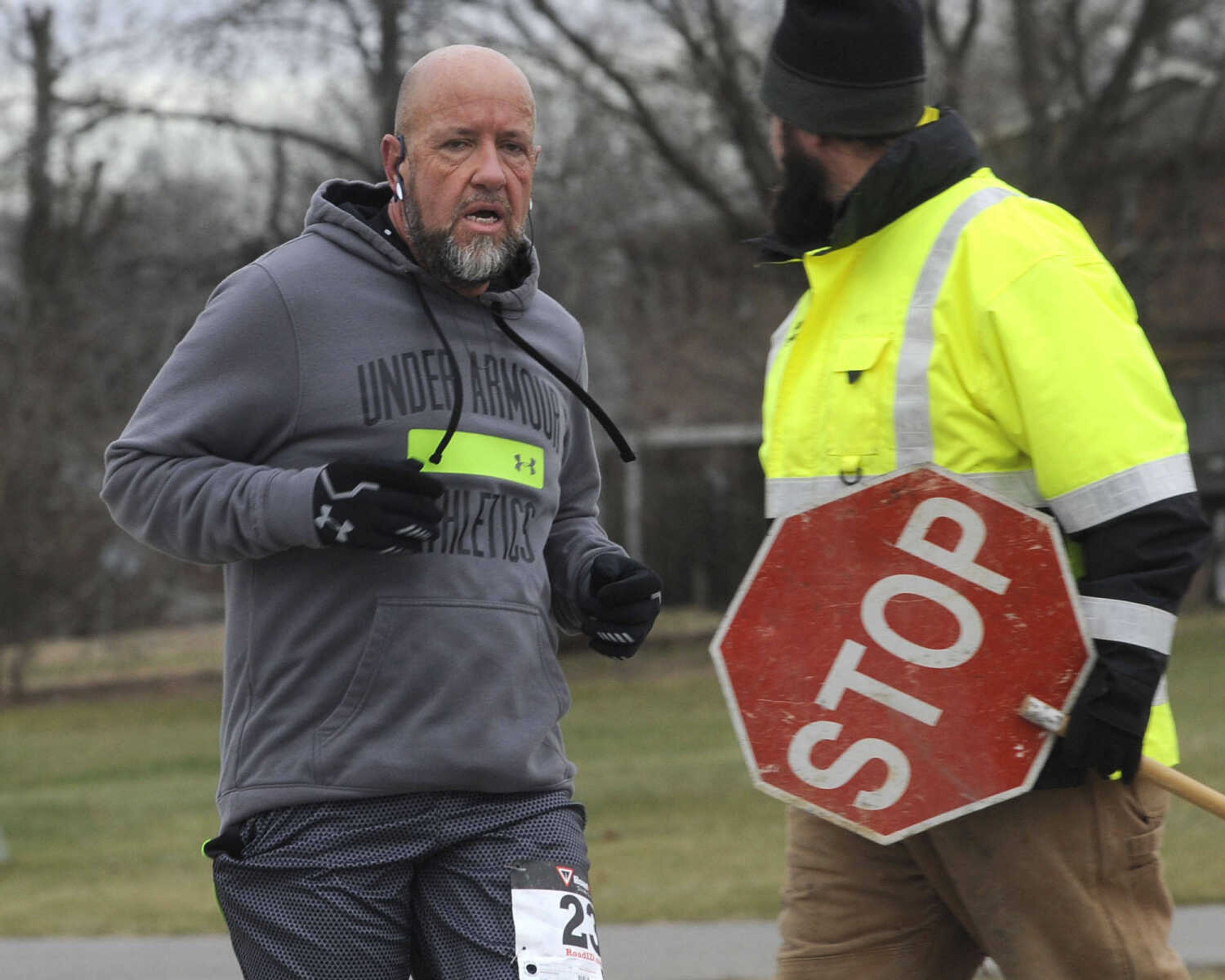 The myTEAM TRIUMPH Resolution 5K run Thursday, Jan. 1, 2015 at Arena Park in Cape Girardeau.