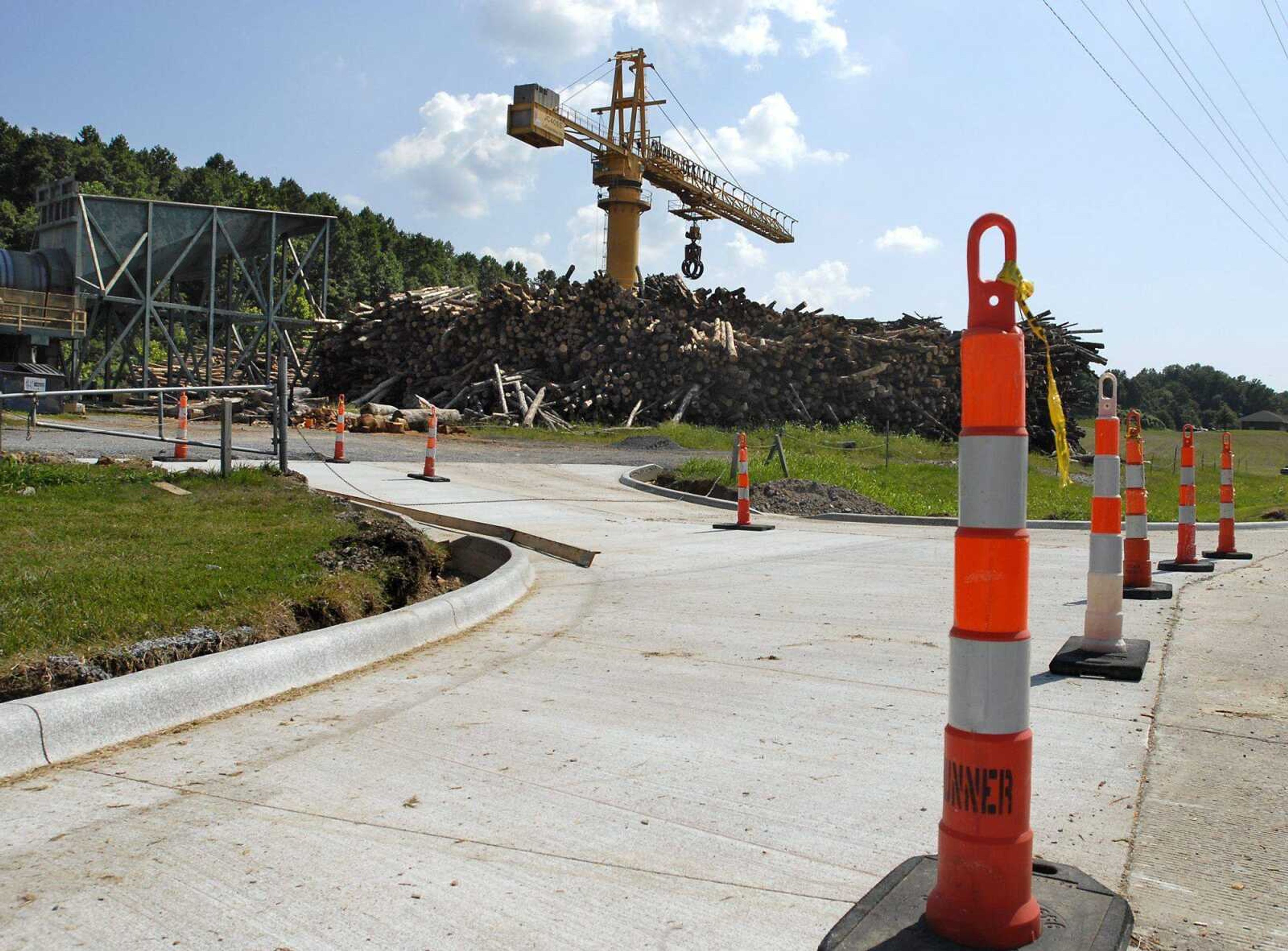 Work continues on projects such as entrance improvements and street paving at the SEMO Port on Monday, July 18, 2011. (Kristin Eberts)