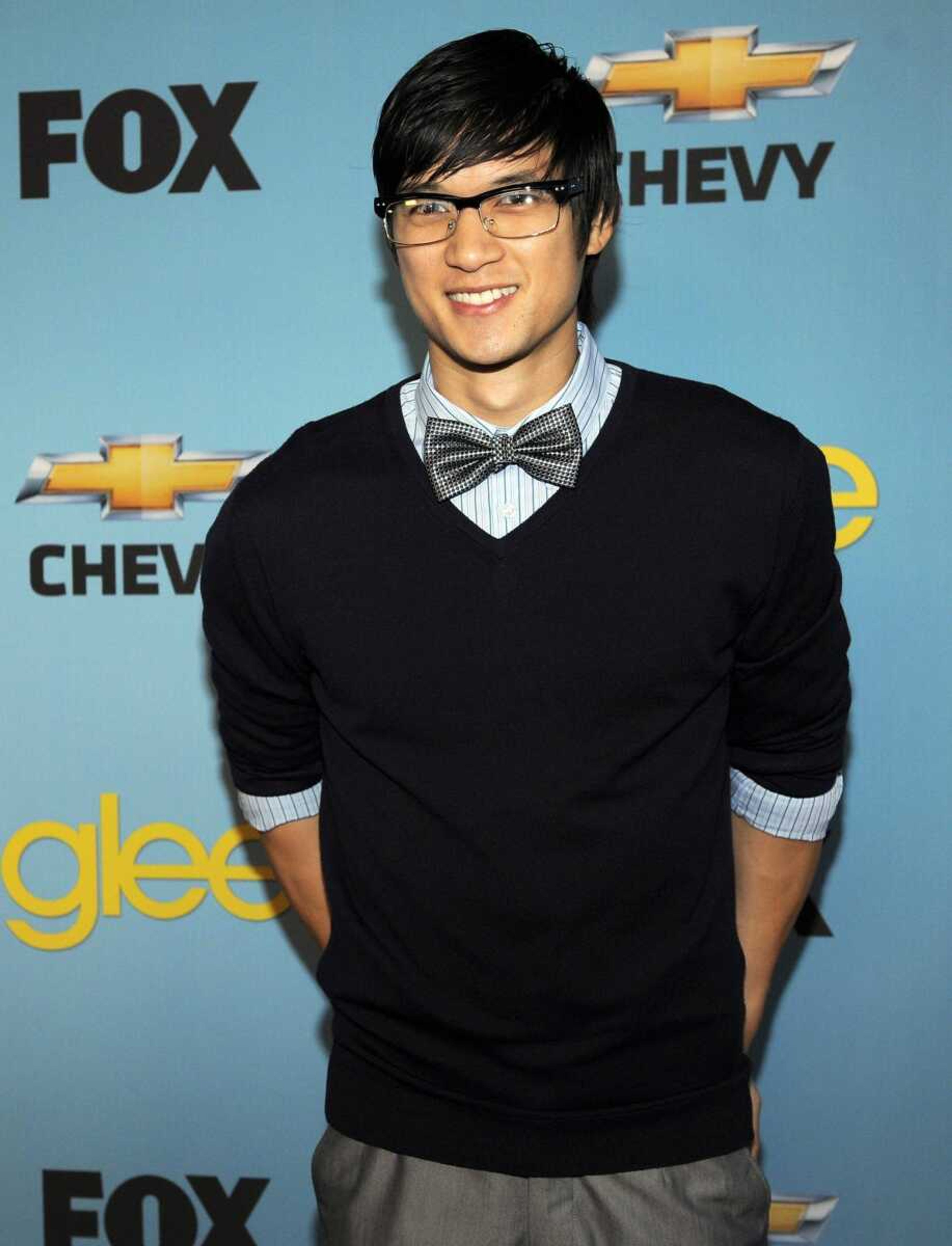 Harry Shrum Jr. arrives at the "Glee" Spring Premiere Soiree in Los Angeles, Monday, April 12, 2010. (AP Photo/Chris Pizzello)