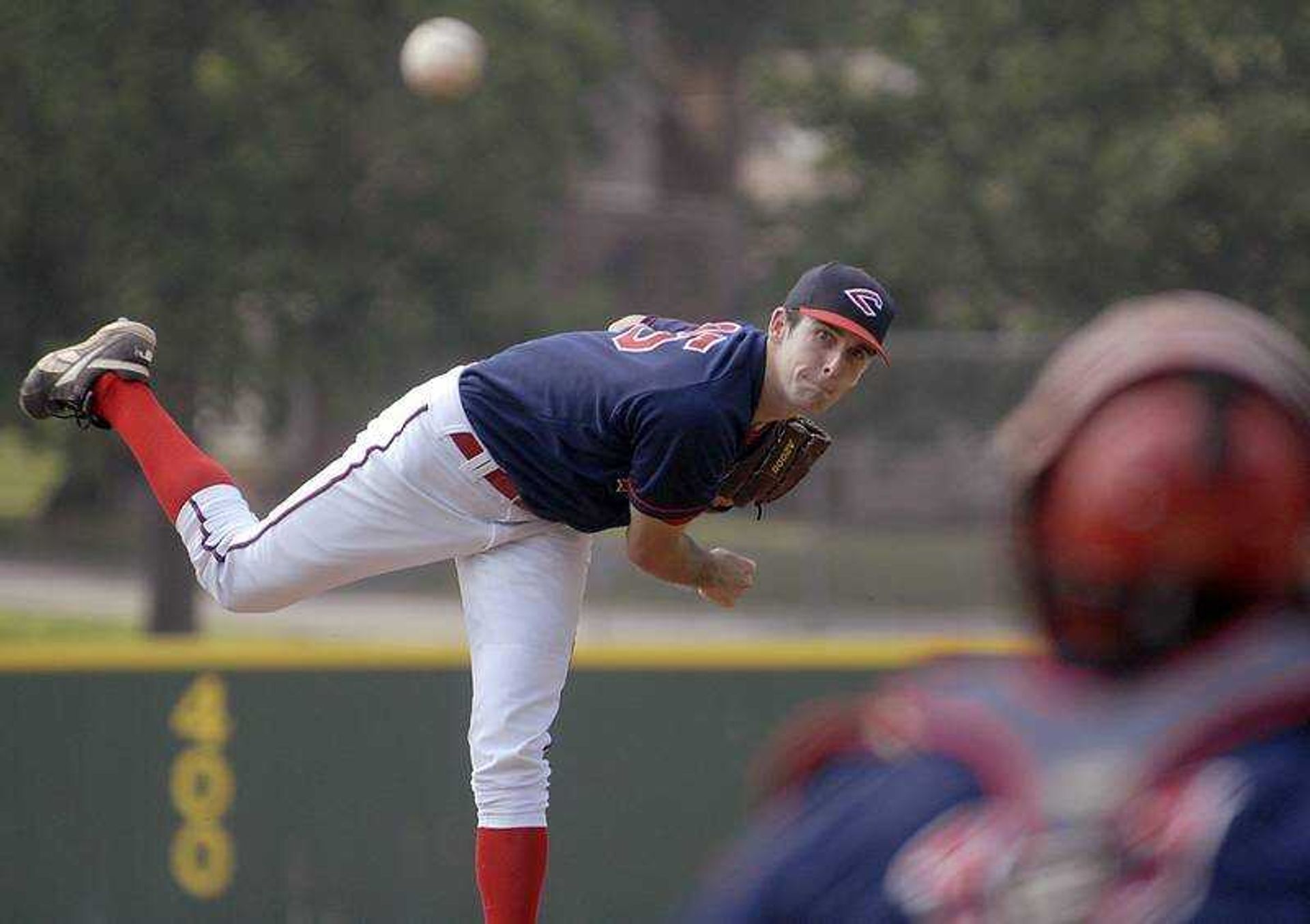 FRED LYNCH ~ flynch@semissourian.com
Anthony Maupin pitched for the Capahas against Pine Bluff Saturday at Capaha Field.