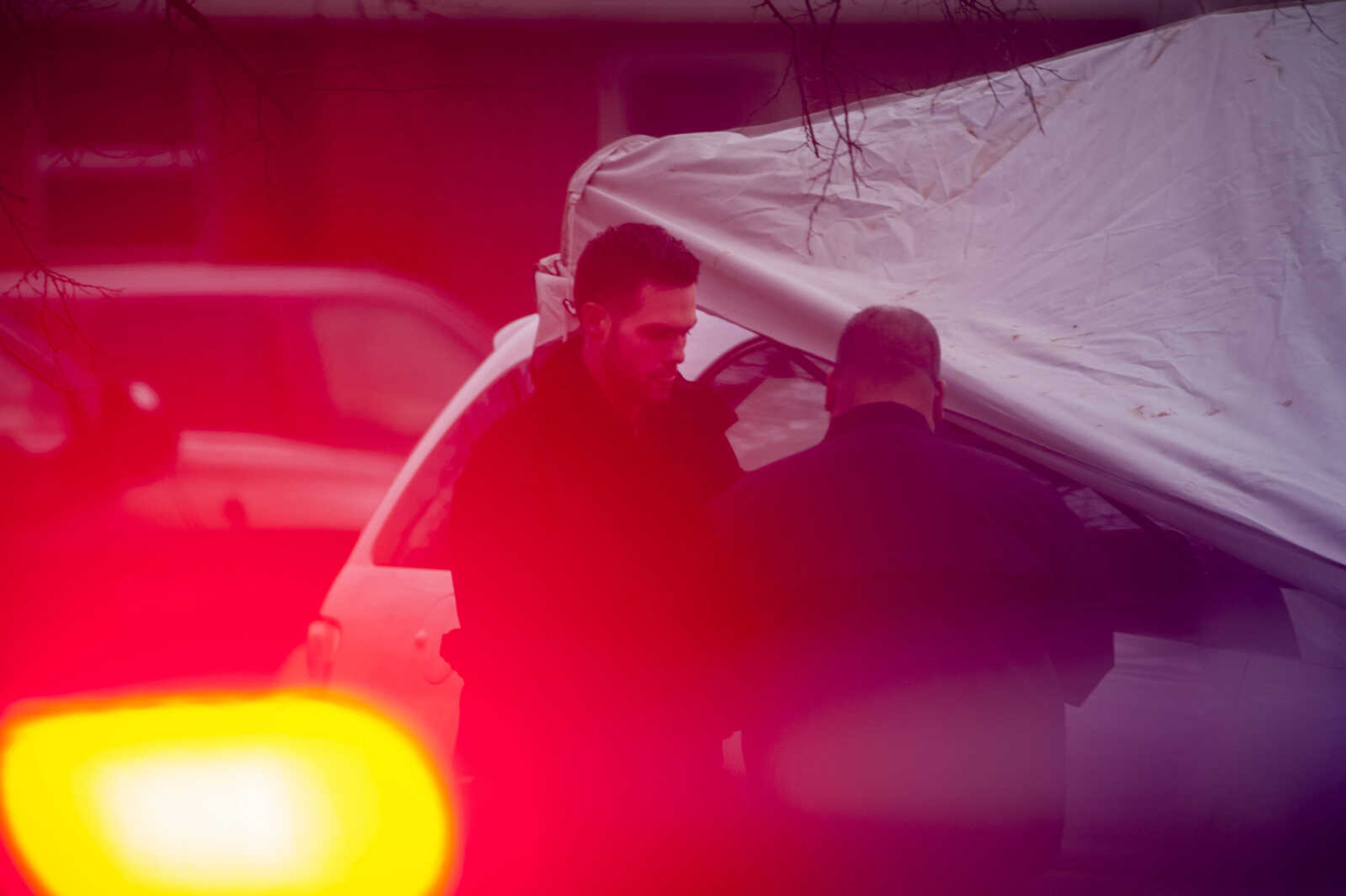 Police investigate a shooting that left one man dead in a car in the 900 block of S. Benton Street in Cape Girardeau Monday, Feb. 4, 2019.