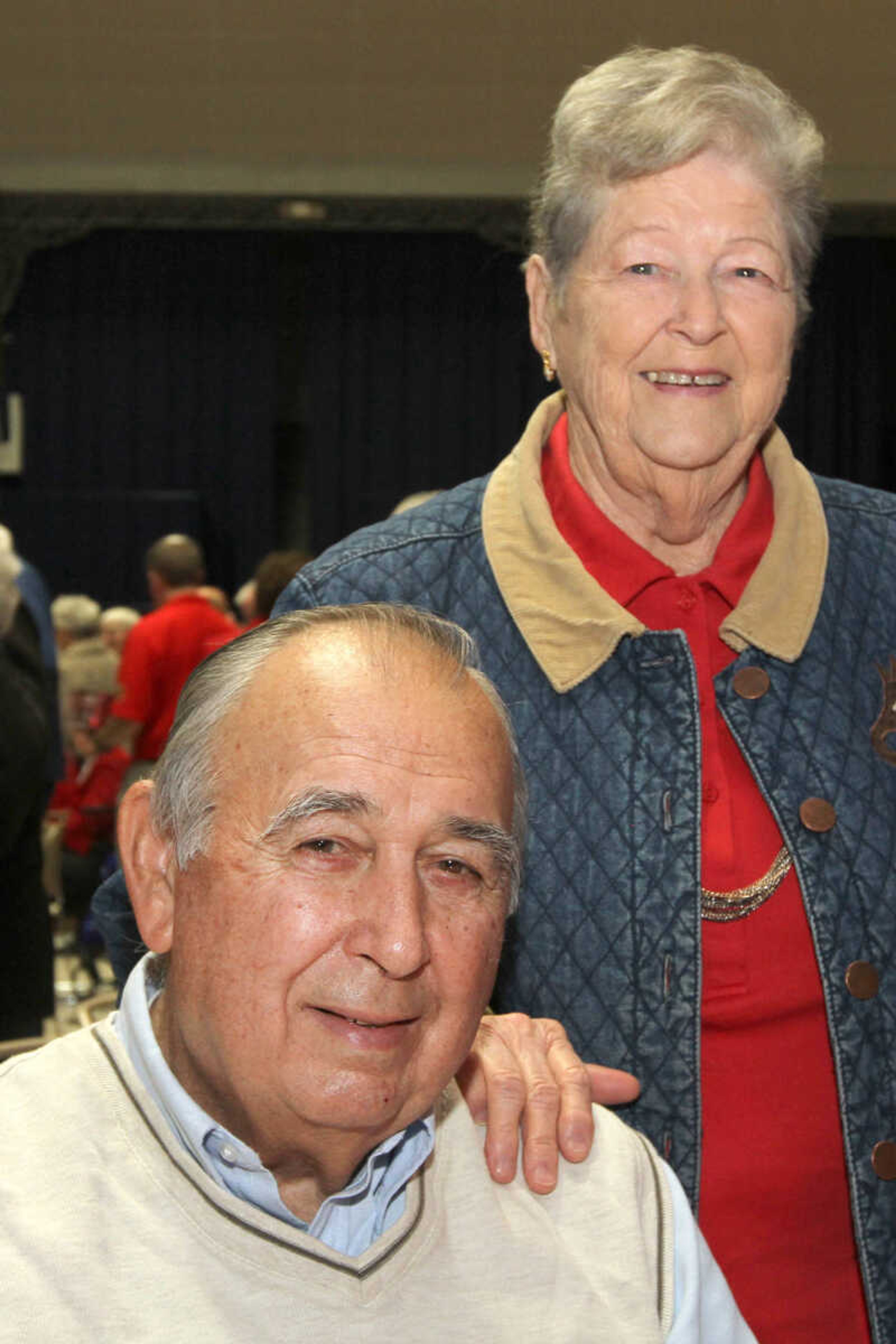 GLENN LANDBERG ~ glandberg@semissourian.com

Don and Darlene Bollinger pose for a photo during the Valentine's Party sponsored by Schnucks Supermarket for couples who have been married for 50 or more years at the Arena Building Friday, Feb. 13, 2015. The couple have been married 66 years.