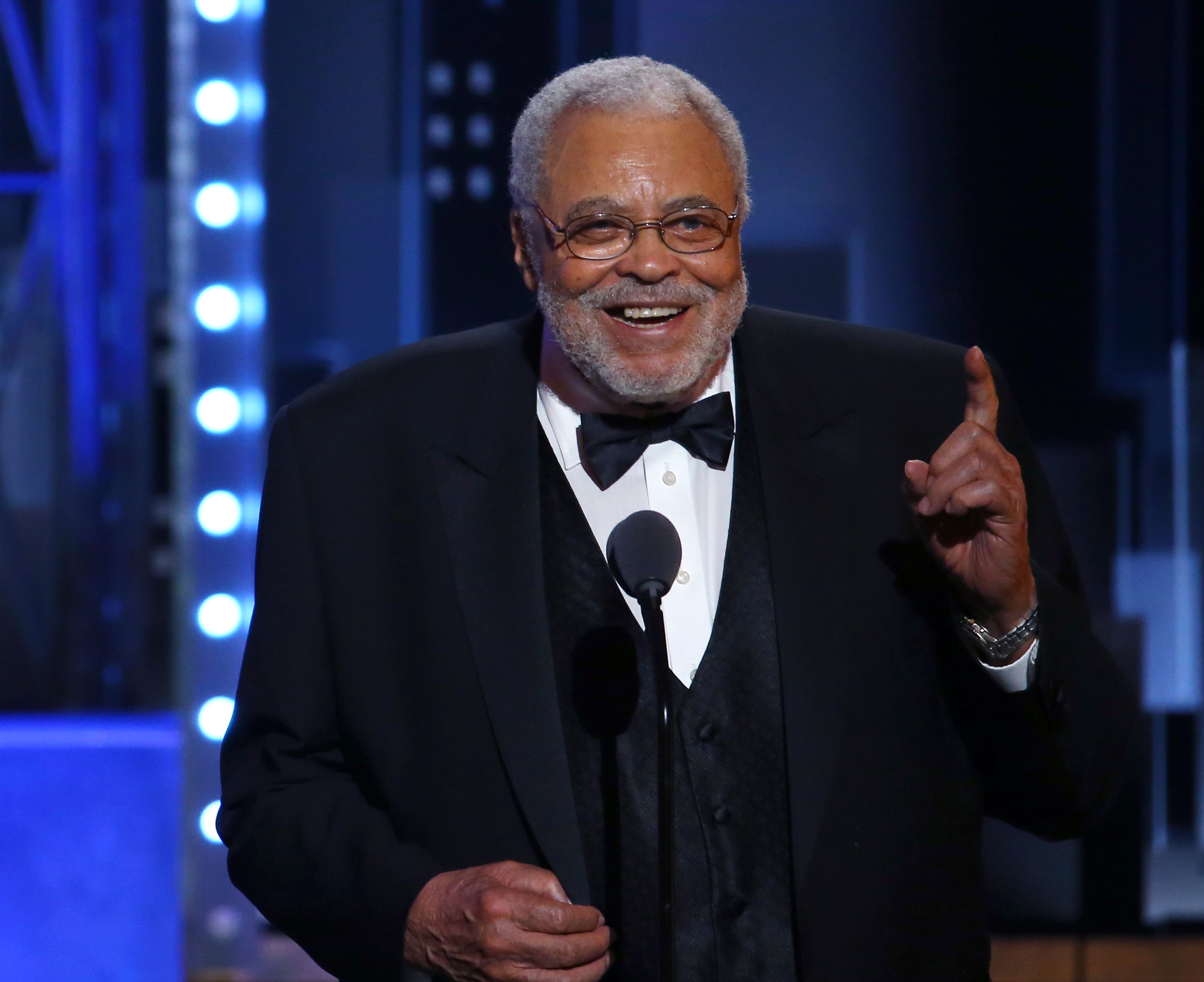 FILE - James Earl Jones accepts the special Tony award for Lifetime Achievement in the Theatre at the 71st annual Tony Awards on Sunday, June 11, 2017, in New York. (Photo by Michael Zorn/Invision/AP, File)