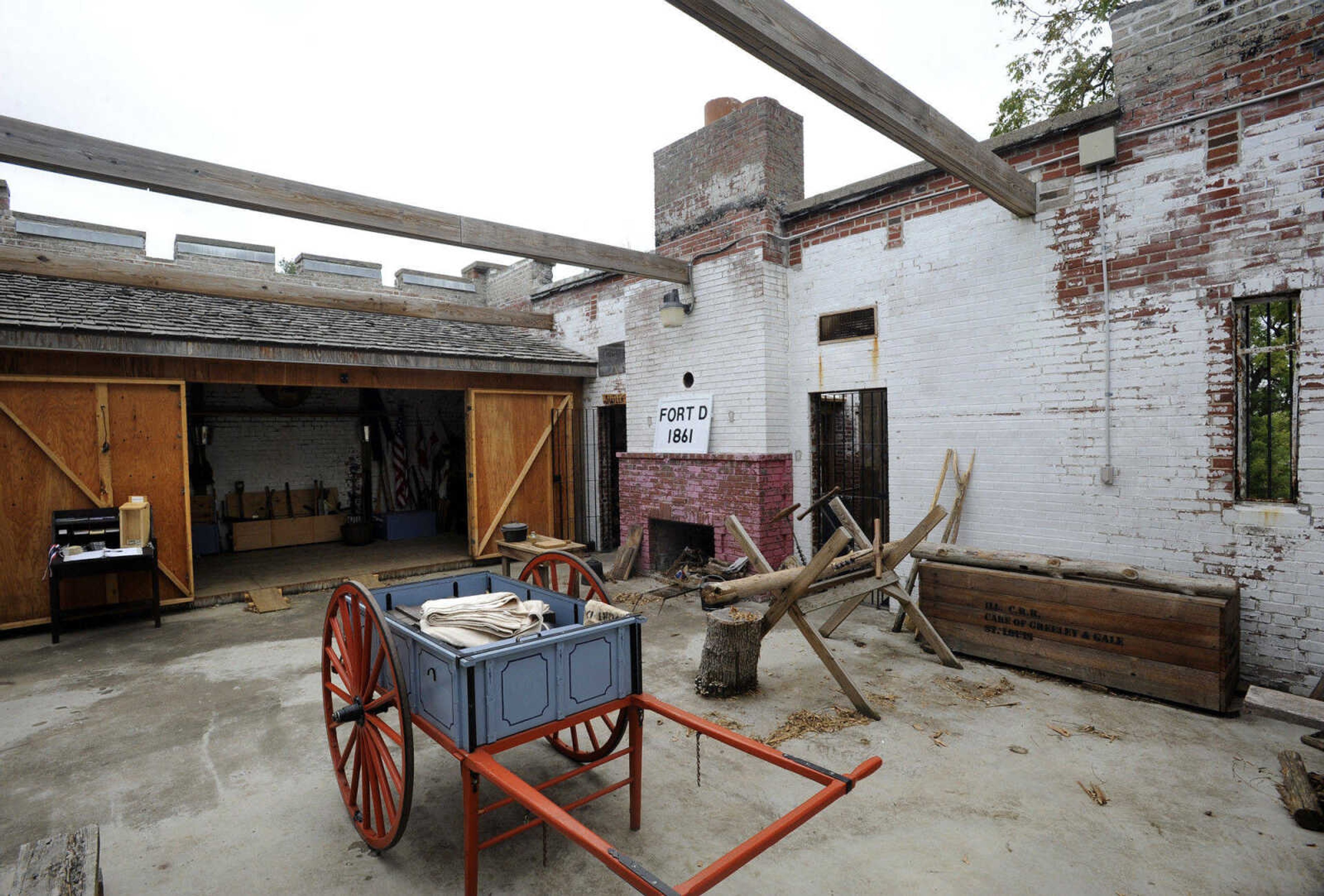 FRED LYNCH ~ flynch@semissourian.com
Today the stone building at Fort D is open-air. The building was added to the site in 1937.