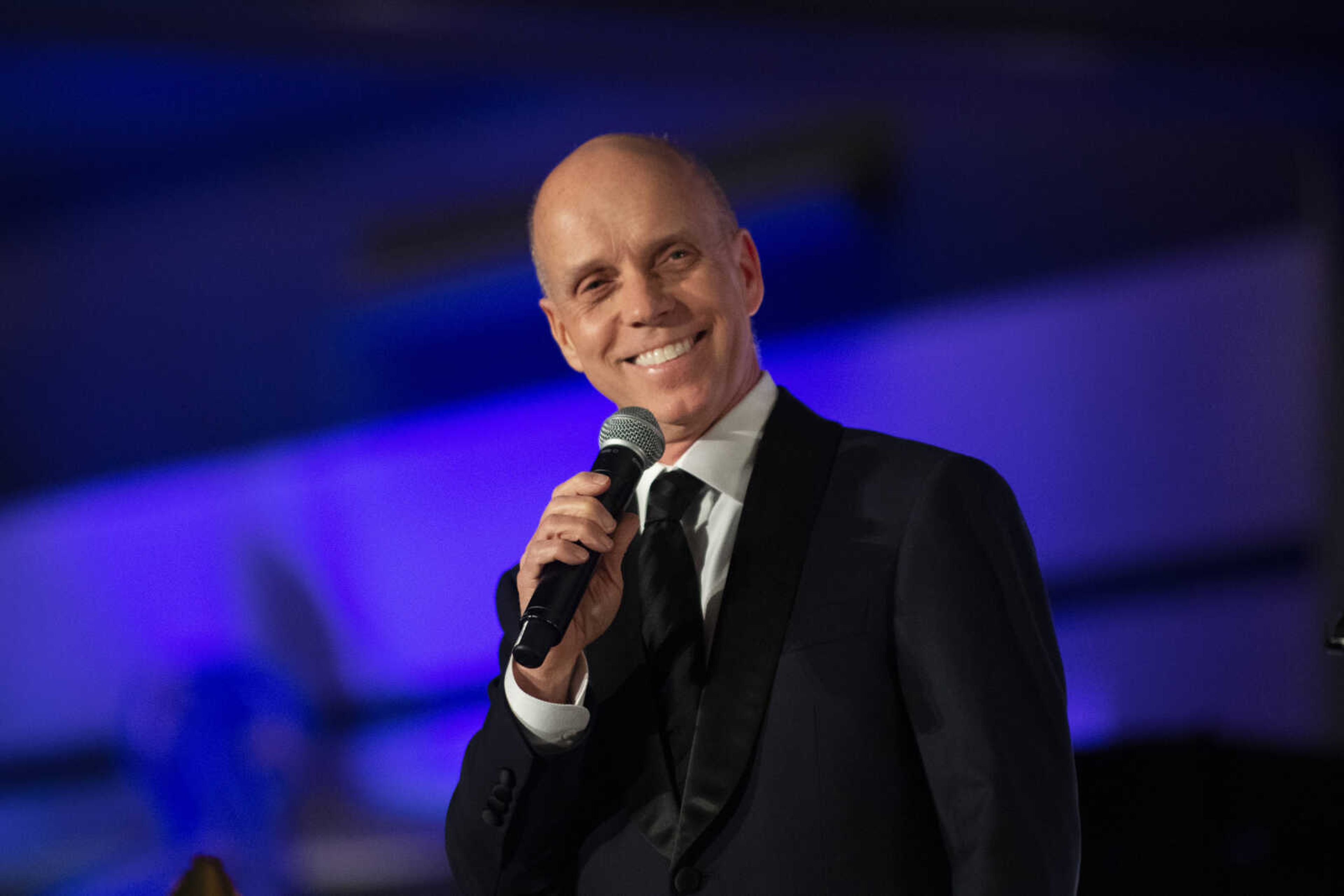 Scott Hamilton, figure skater and Olympic gold medalist, speaks to the crowd during the 2019 Journey Gala at the Drury Plaza Hotel Conference Center on Saturday, Jan. 19, 2019, in Cape Girardeau. The gala benefits cancer patients at Southeast Cancer Center.