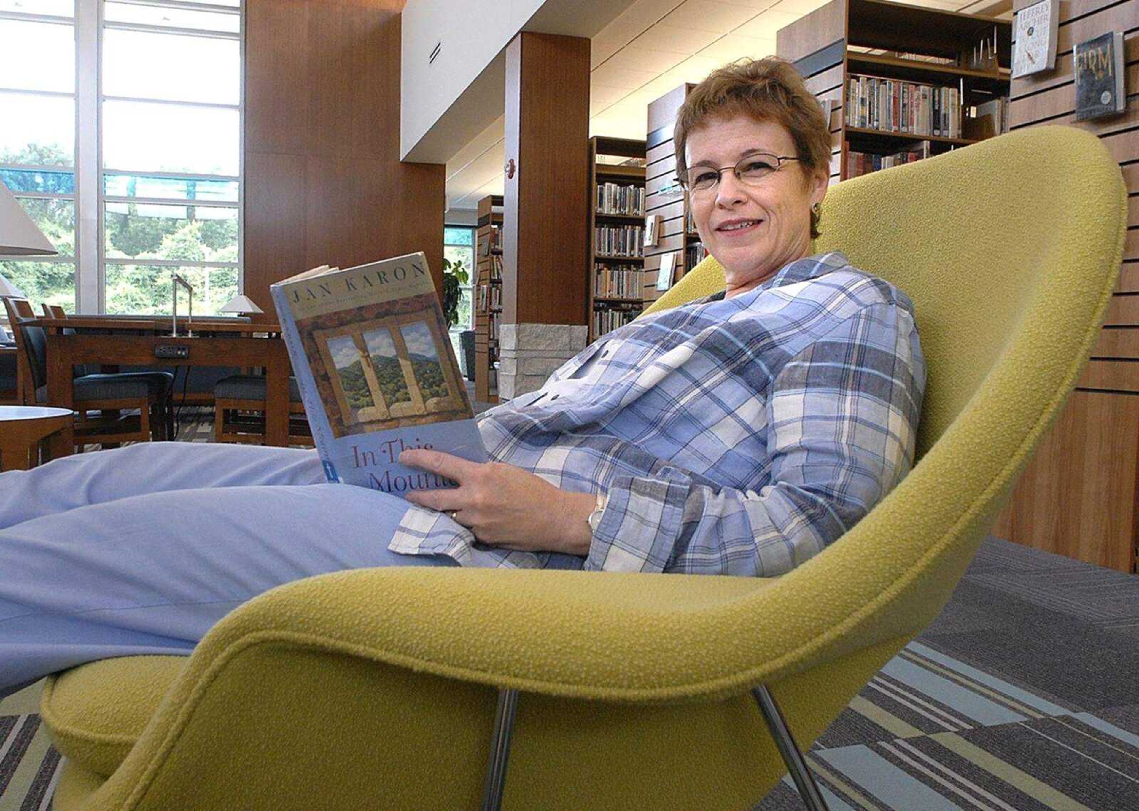 Betty Martin poses for a photo in 2009 at the Cape Girardeau Public Library.