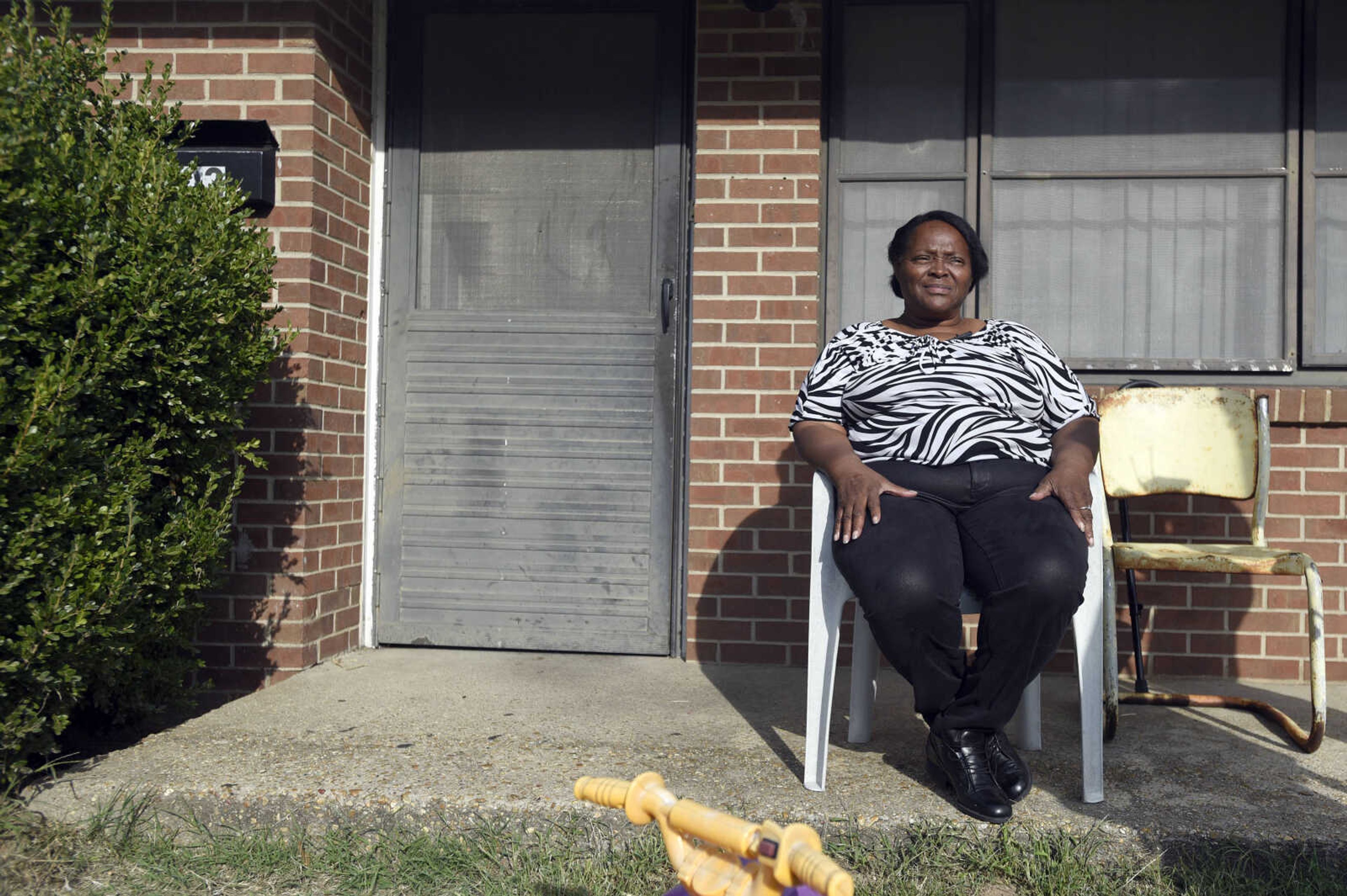 LAURA SIMON ~ lsimon@semissourian.com

Jennett McCaster, David Robinson's mother, is seen during an interview with the Southeast Missourian outside her Sikeston, Missouri home in September.