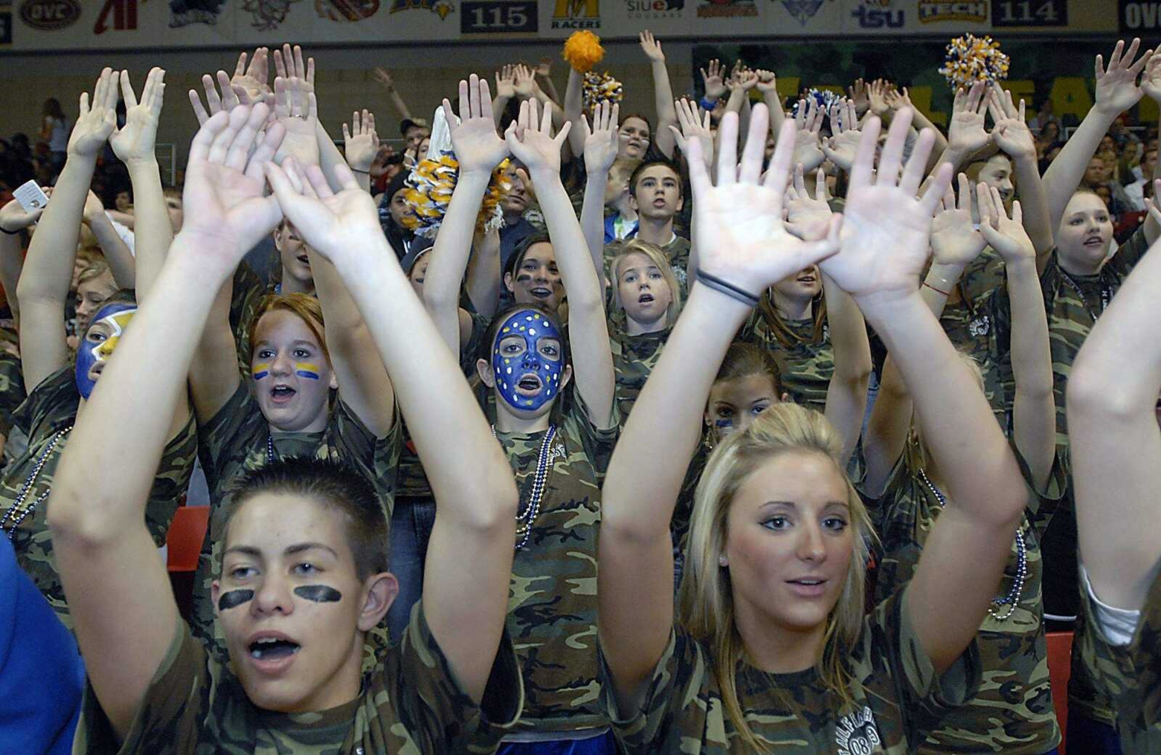 KIT DOYLE ~ kdoyle@semissourian.com
Fans at the Showdown at the Show Me Center.