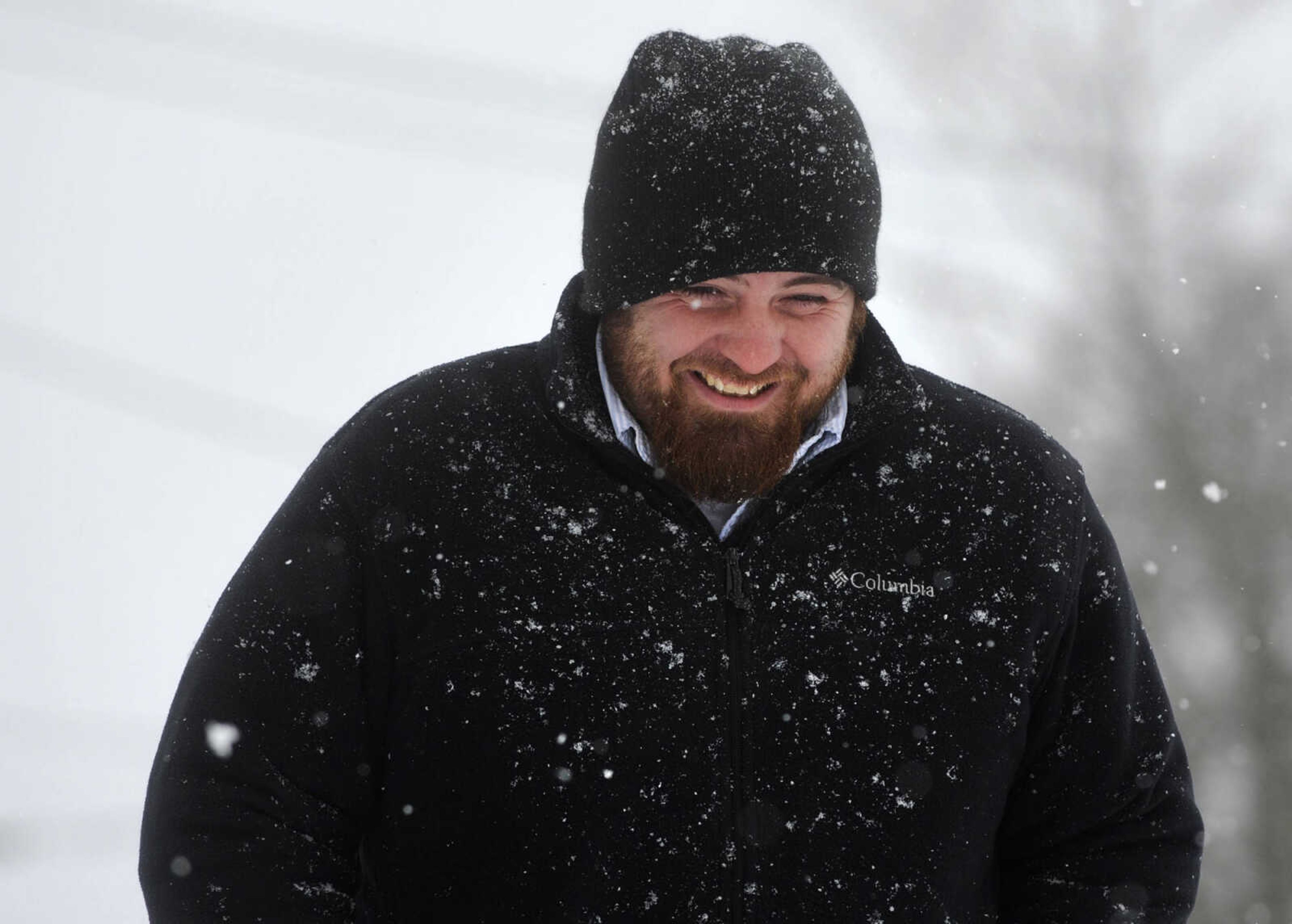 LAURA SIMON ~ lsimon@semissourian.com

Cory Lacy walks along Lorimier Street to visit his friends, Monday, Feb. 16, 2015, in Cape Girardeau.