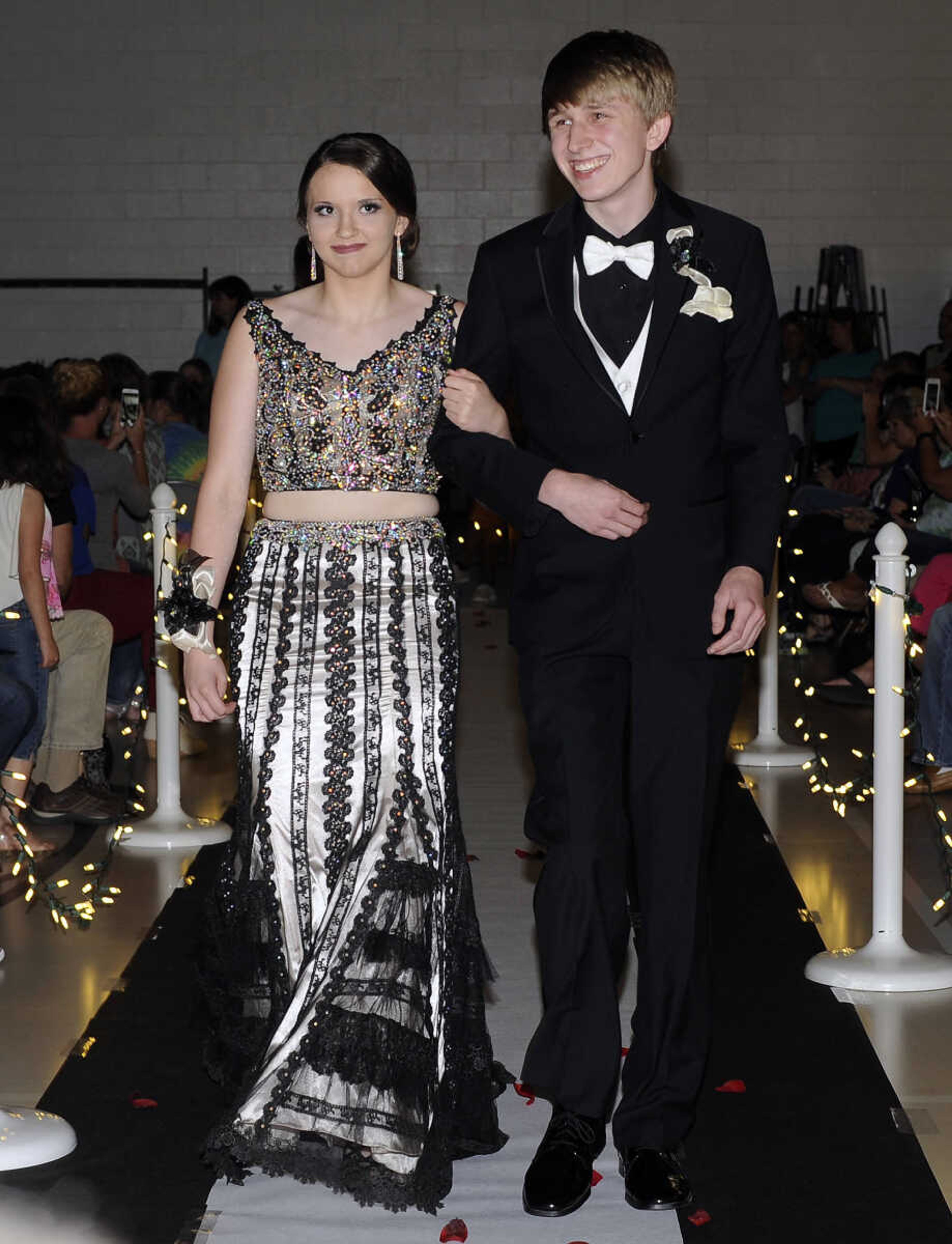 FRED LYNCH ~ flynch@semissourian.com
Kelly High School students enter for their prom, "An Evening Around the World," on Saturday, April 29, 2017 at Kelly High School.