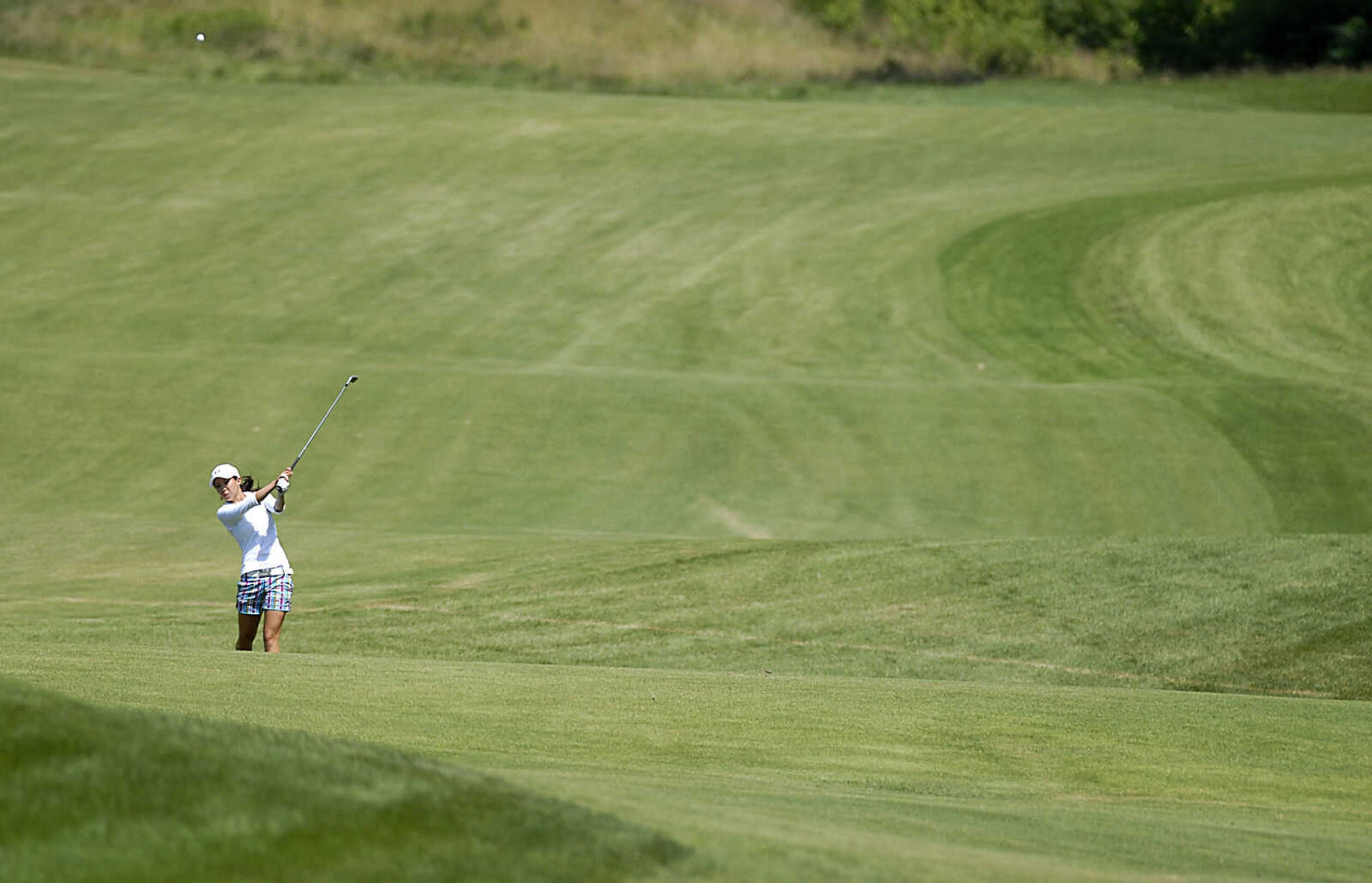 KIT DOYLE ~ kdoyle@semissourian.com
Nicole Zhang plays a ball Friday, July 3, 2009, in the AJGA Rolex Tournament of Champions at Dalhousie Golf Club.