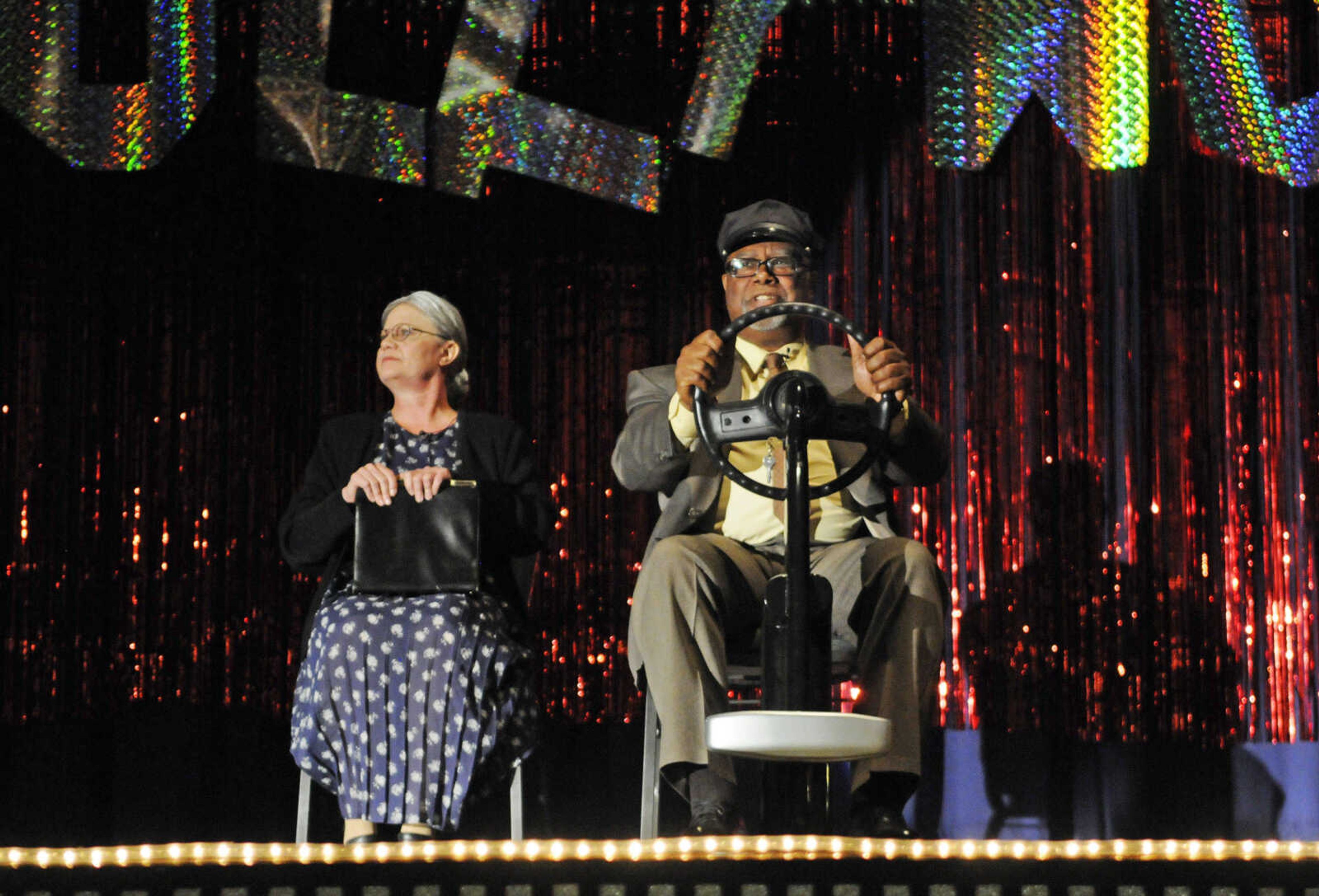 KRISTIN EBERTS ~ keberts@semissourian.com

Claudette Hency, RN, and Lloyd Williams, LPN, perform several vignettes from "Drivin' Miss Daisy" during the 2010 Celebration of Nursing at A.C. Brase Arena in Cape Girardeau, Mo., on Wednesday, May 5. Over 400 area nurses attended the celebration. The night's theme was "Hollywood Salutes Nursing."