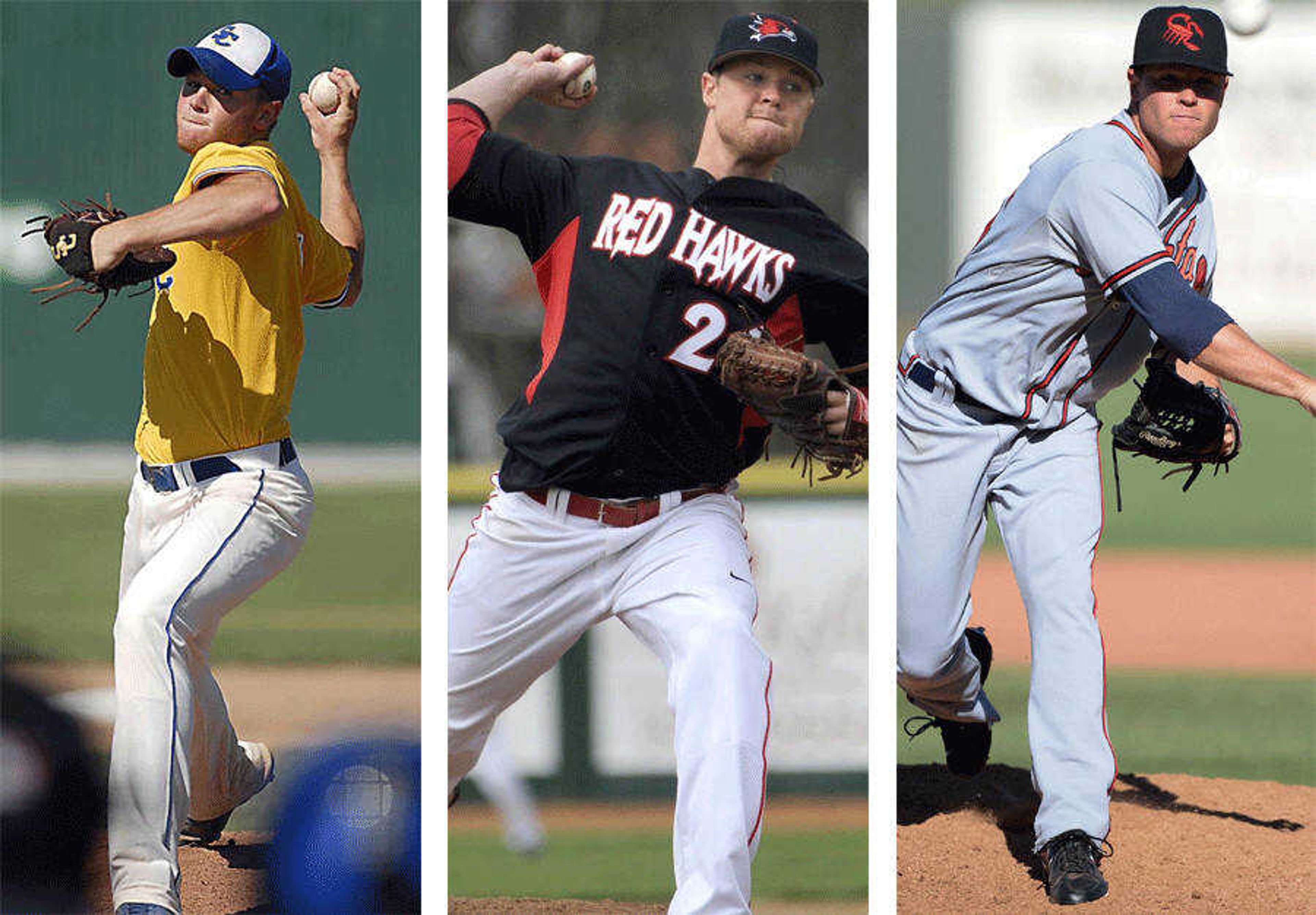 Shae Simmons' baseball journey started at Scott City High School before he moved on to Southeast Missouri State University. Most recently, he played for the Scottsdale Scorpions in the prestigious Arizona Fall League as a representative of the Atlanta Braves. (Southeast Missourian and Associated Press photos)