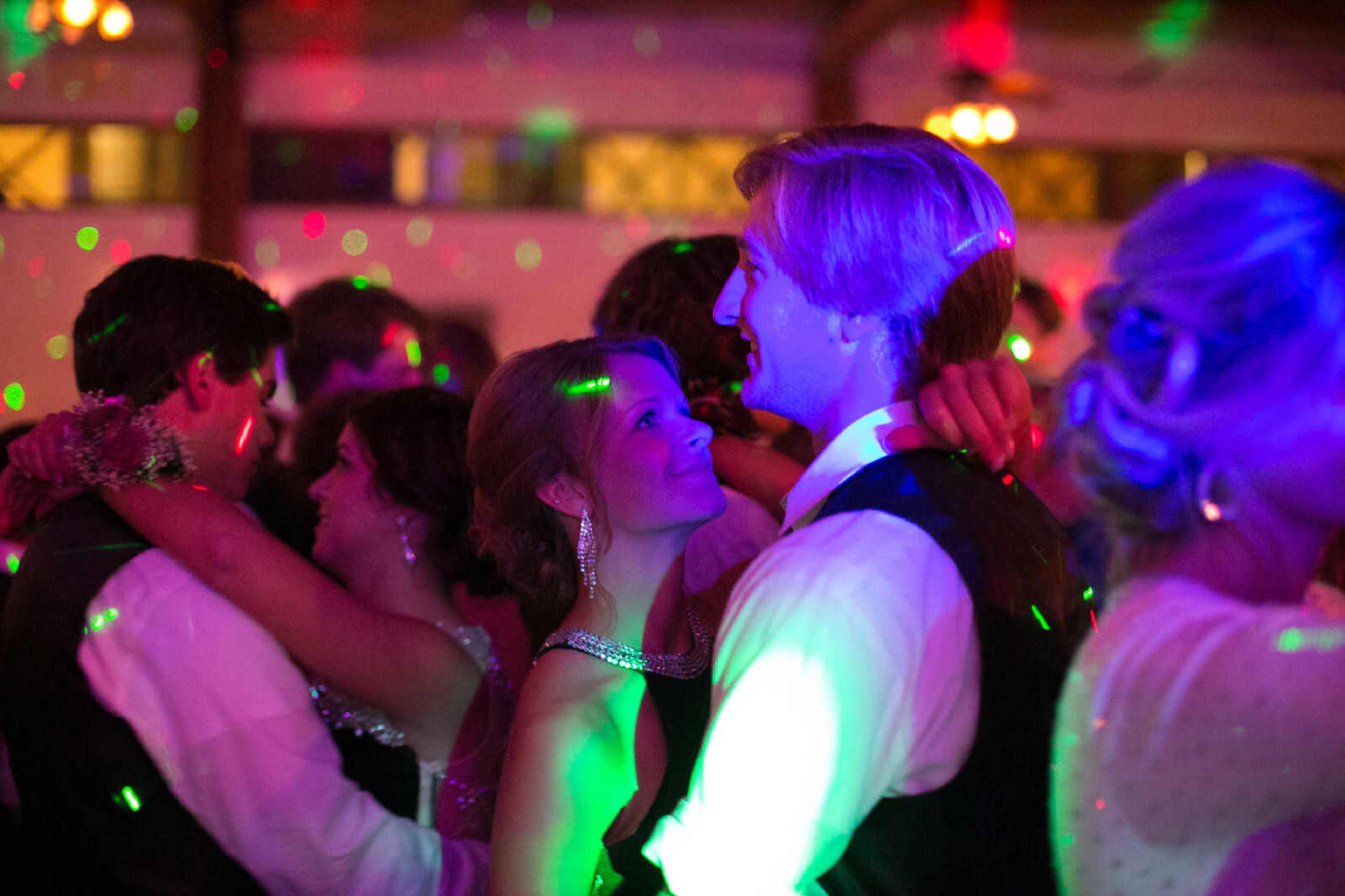 GLENN LANDBERG ~ glandberg@semissourian.com

Students take to the dance floor during the Notre Dame Regional High School prom, "Red Carpet Gala," Friday, April 29, 2016 at Bavarian Halle in Jackson.