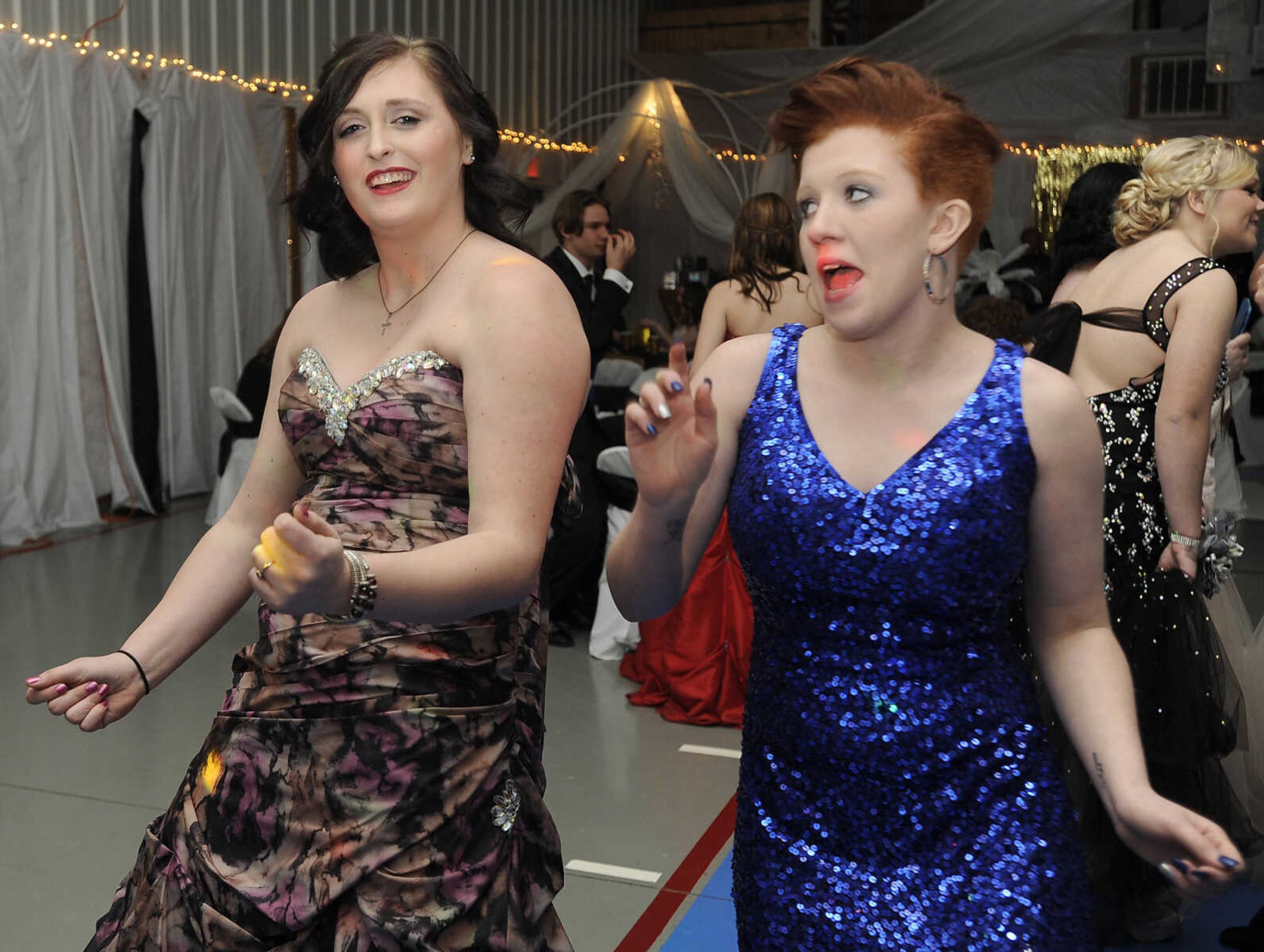 FRED LYNCH ~ flynch@semissourian.com
Delta High School students dance at their prom Saturday, March 18, 2017 in Delta.