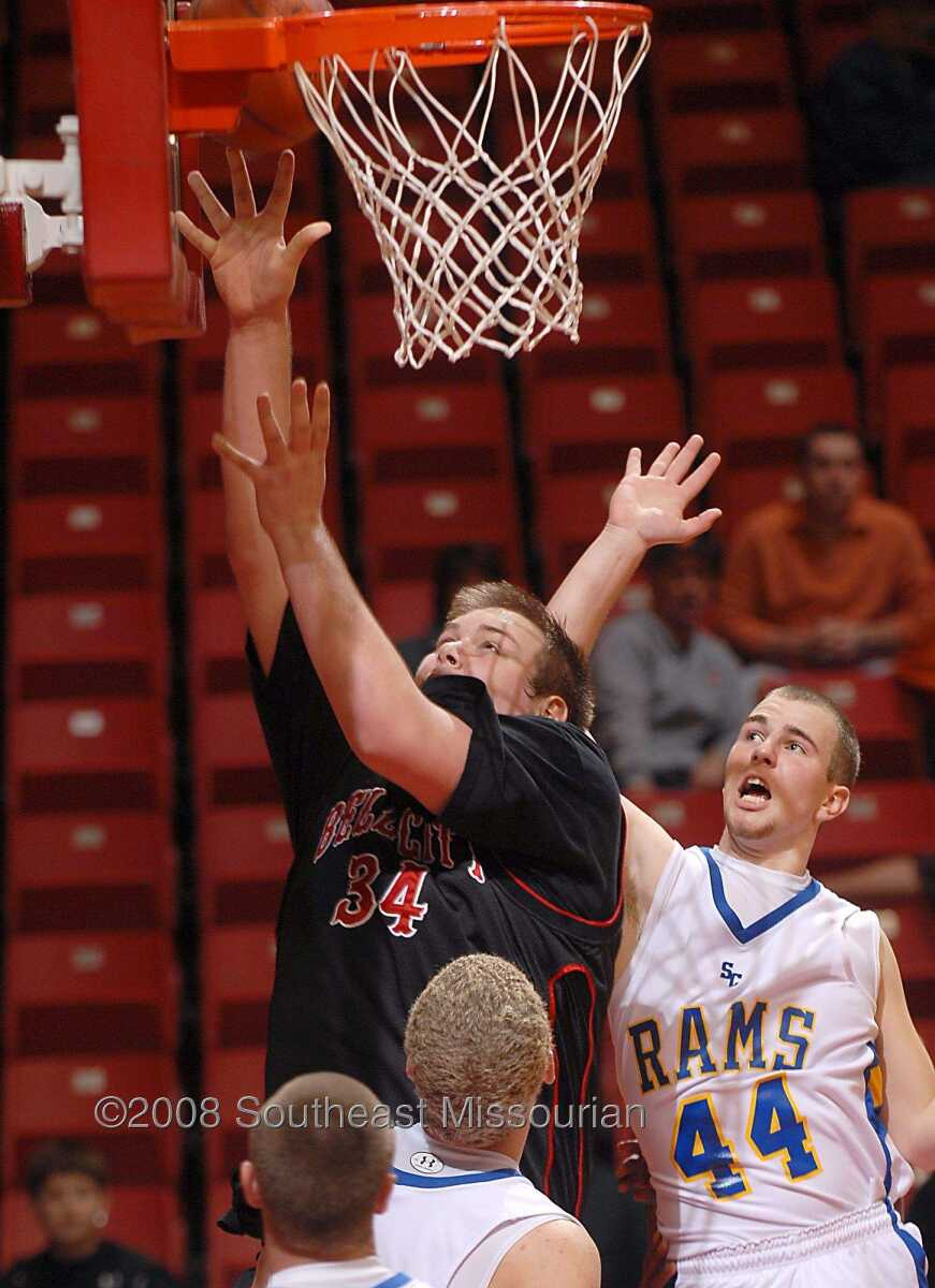 KIT DOYLE ~ kdoyle@semissourian.com
Bell City defeats Scott City Tuesday, December 30, 2008, for ninth place in the Southeast Missourian Christmas Tournament at the Show Me Center.