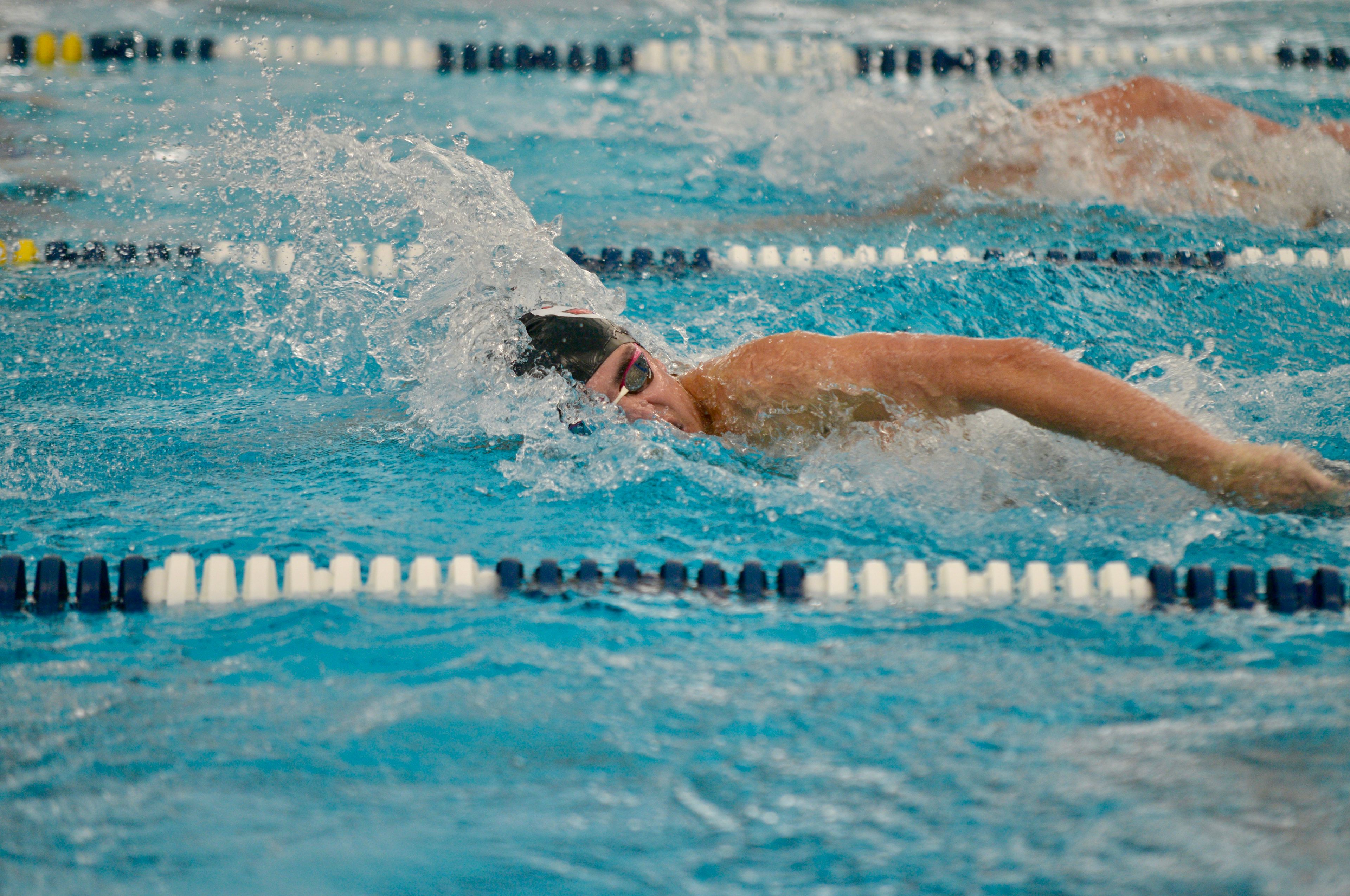 Jackson's Wade Lavalle swims against Notre Dame on Monday, Oct. 28, at the Cape Aquatic Center.