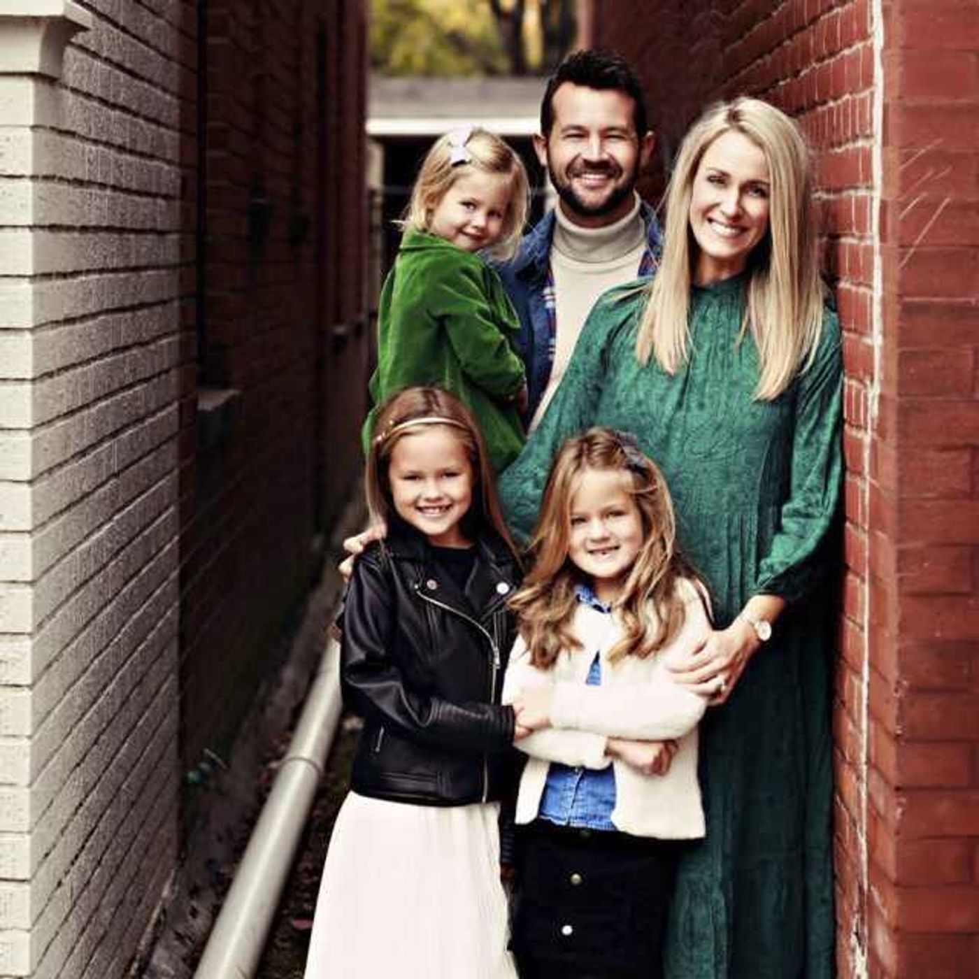 The Blattner family in an undated photo. From left, Ashley, Trevor, Kate, 7, Nora, 5, and Lenna, 3.