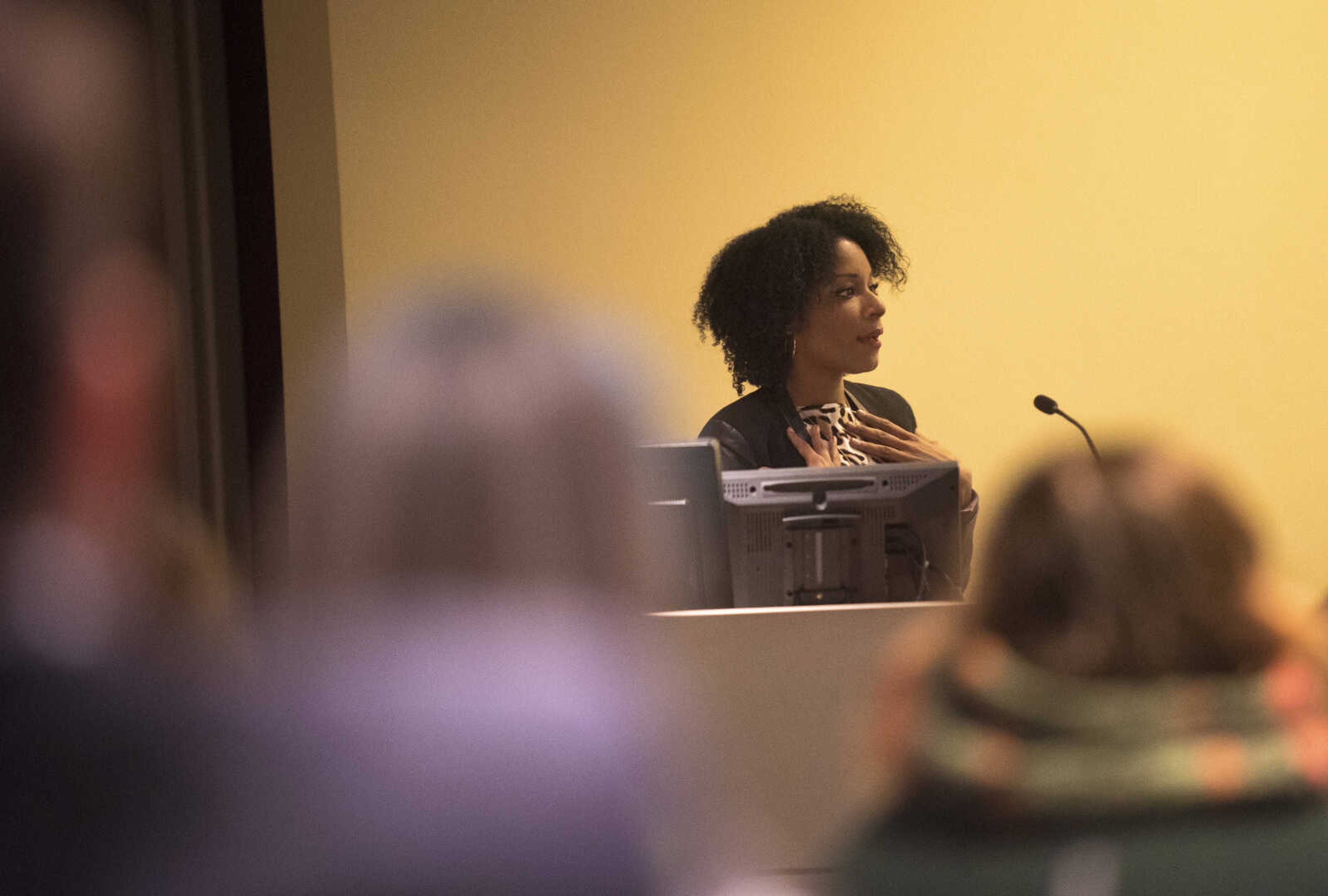 To overcome the normalization of today's day and age  Zerina Maxwell said, "It is important for us to recognize this and call it out as we see it." during her presentation titled, "The normalization of Hate" during the 21st Michael Davis Lecture Wednesday, Feb. 15, 2017 in Glenn Auditorium on the Campus of Southeast Missouri State University in Cape Girardeau.