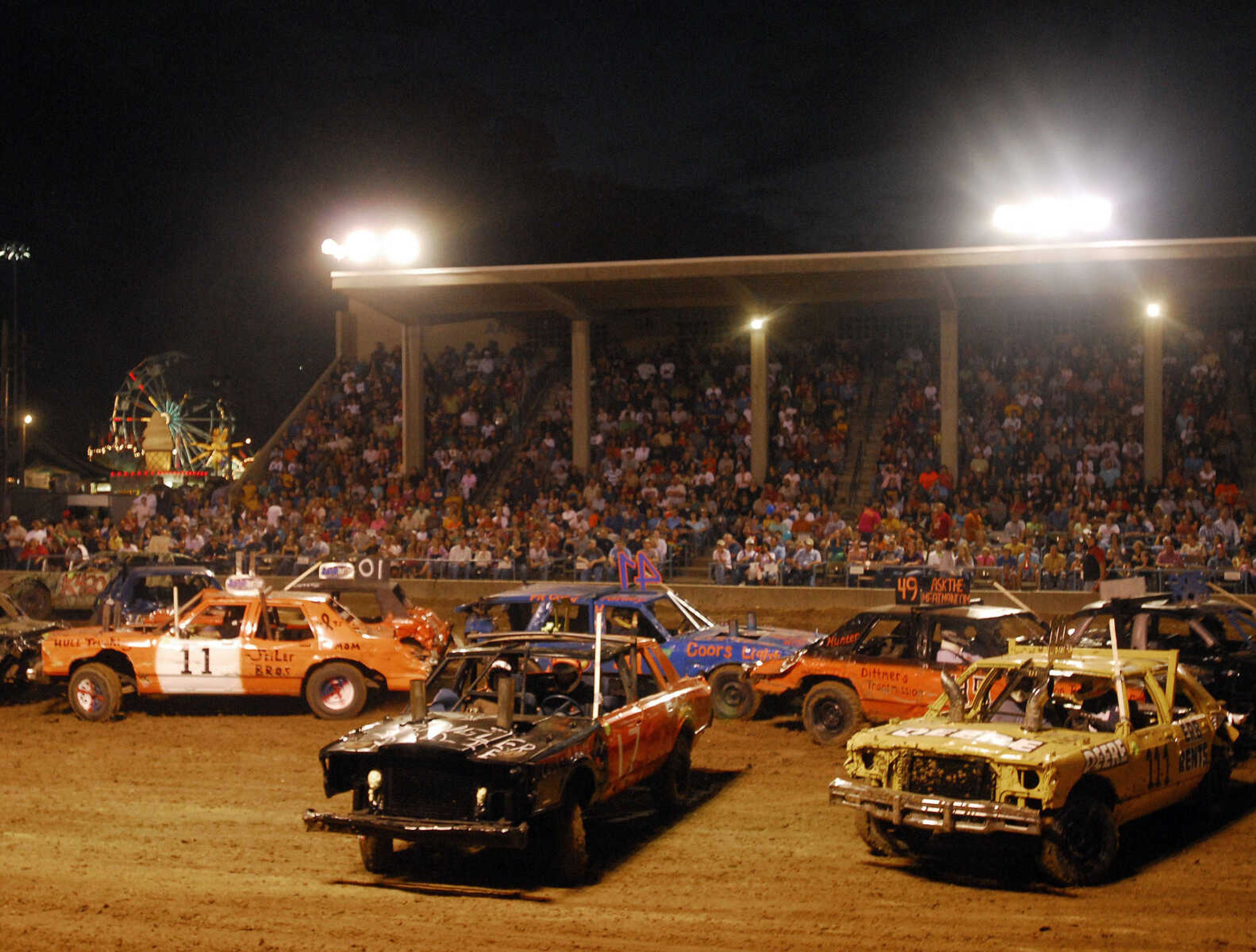 LAURA SIMON~lsimon@semissourian.com
The dual demolition derby at the 155th Annual SEMO District Fair Tuesday, September 14, 2010.