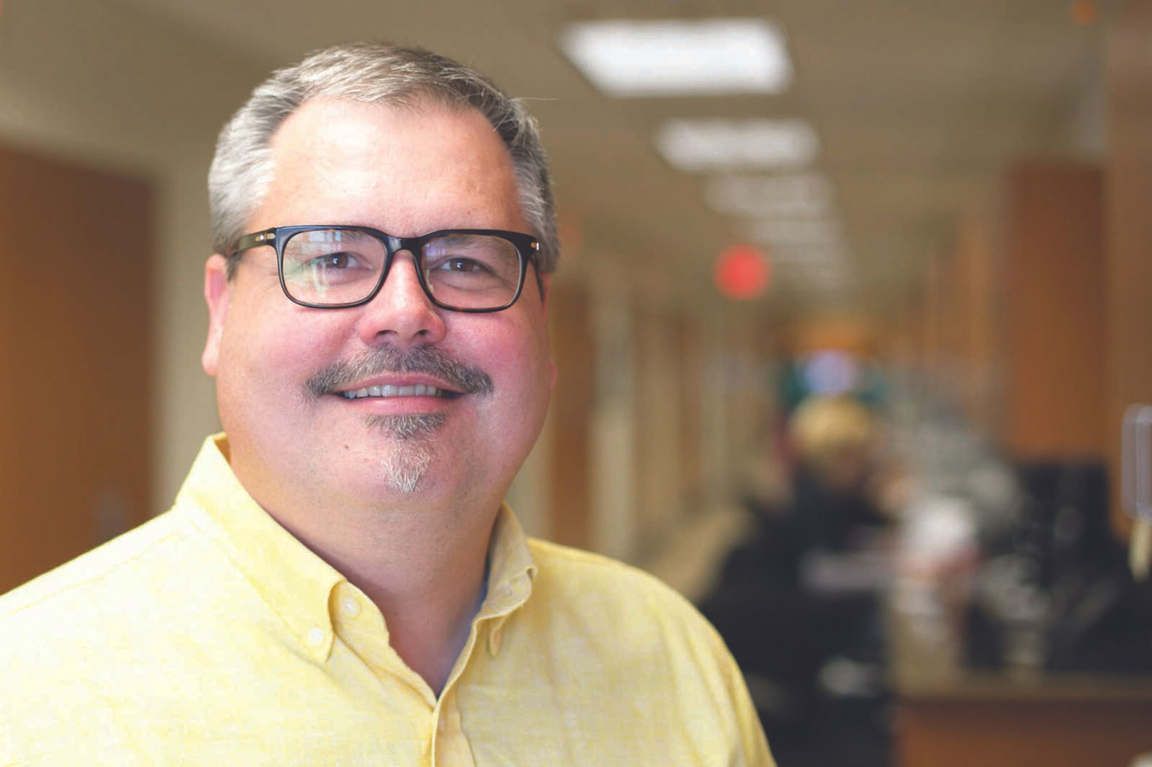 By line:Dr. Philip Tippin poses for a photo at Cape Primary Care. (Glenn Landberg)