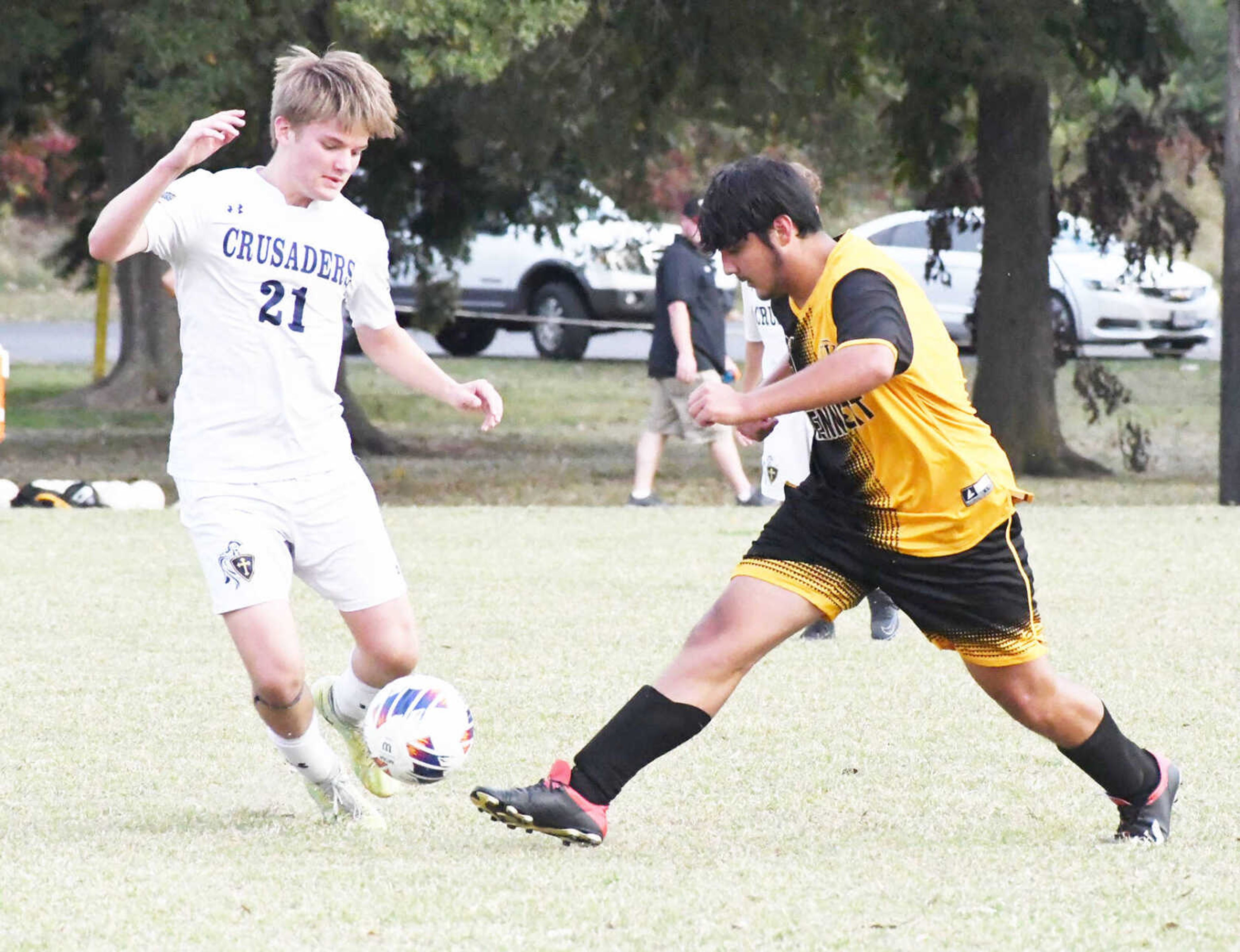 Kennett sophomore soccer player Adrian Martinez played multiple positions this past season, including center back and midfielder. 