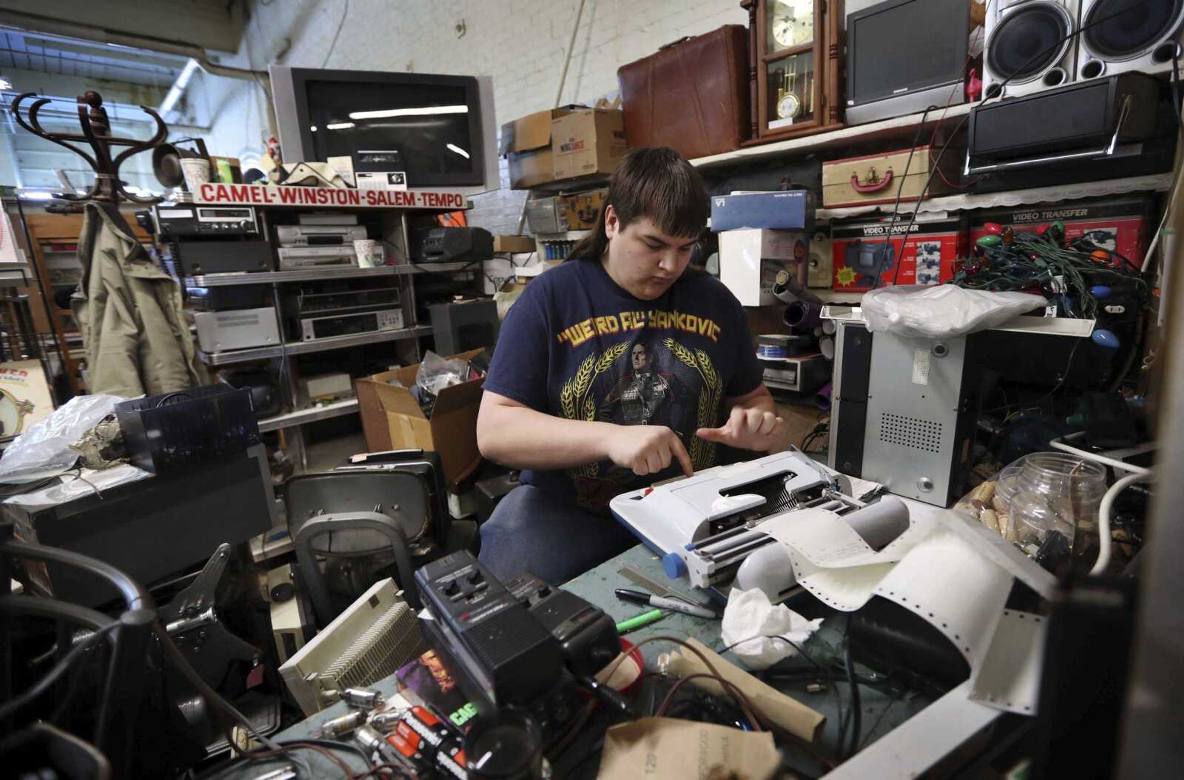 Chaz Wing types labels for electronic equipment he fixes and sells at a flea market in Brunswick, Maine. From almost his first day at Brunswick Junior High, Chaz said kids harassed him. Complaining to teachers and administrators didn't help, he said. Then one day in 2012, he was raped and left bleeding, according to his testimony under oath.