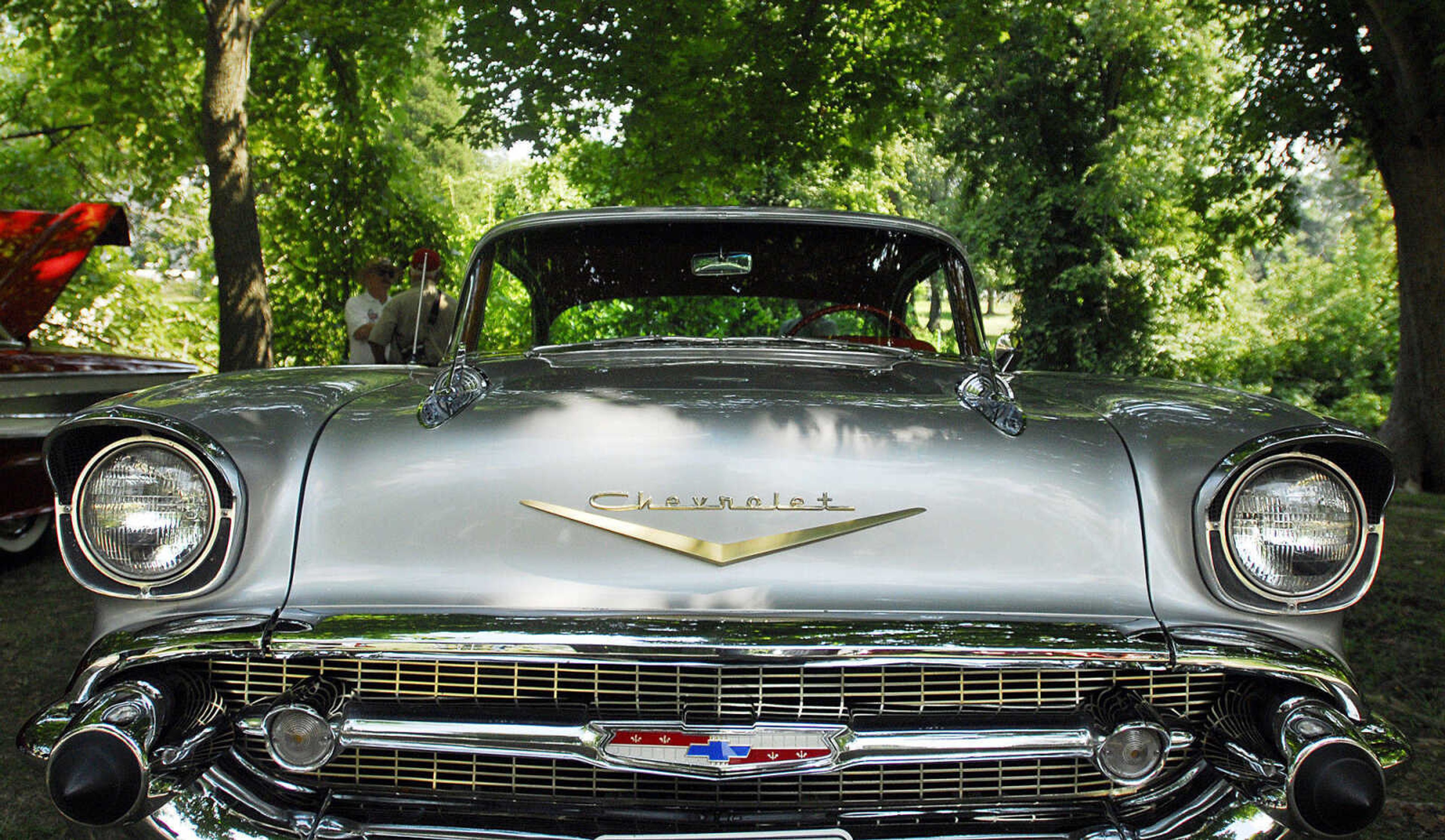 LAURA SIMON~lsimon@semissourian.com
A 1957 Chevrolet Belair was on display at the car show Sunday during Jackson's Fourth of July celebration.