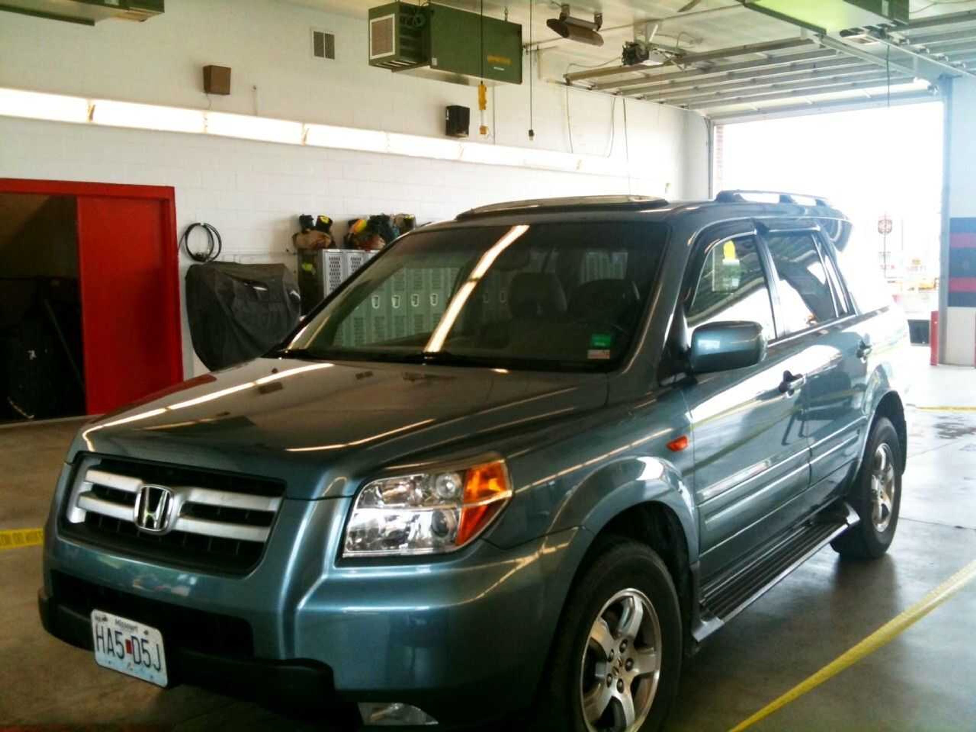 Jacque Sue Waller's vehicle sits in a garage in Jackson on Friday, June 3, 2011, after police combed it for evidence. Police are asking anyone who saw the vehicle after 5 p.m. Wednesday to contact them. (Erin Hevern)