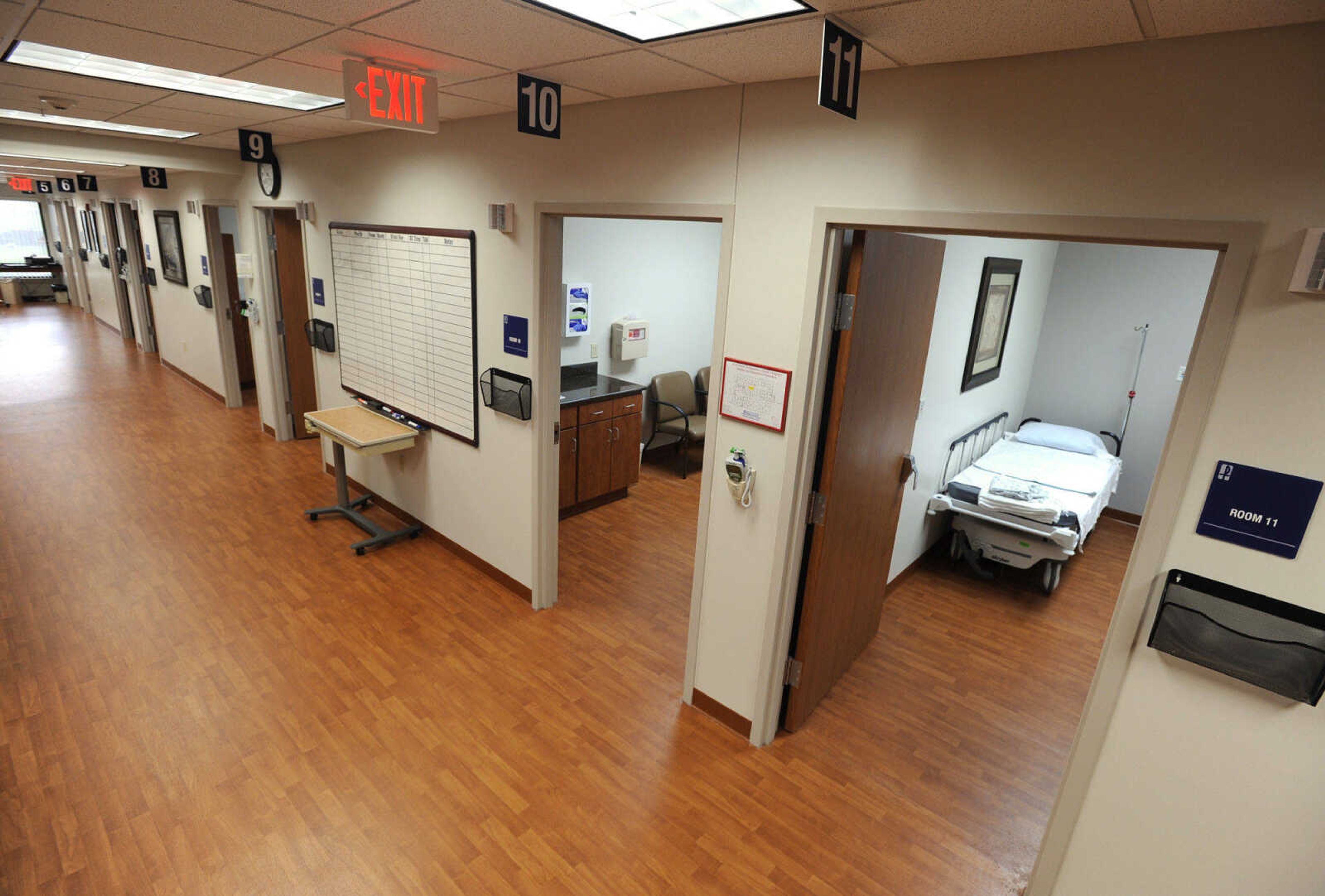 Patient rooms, a total of 16.