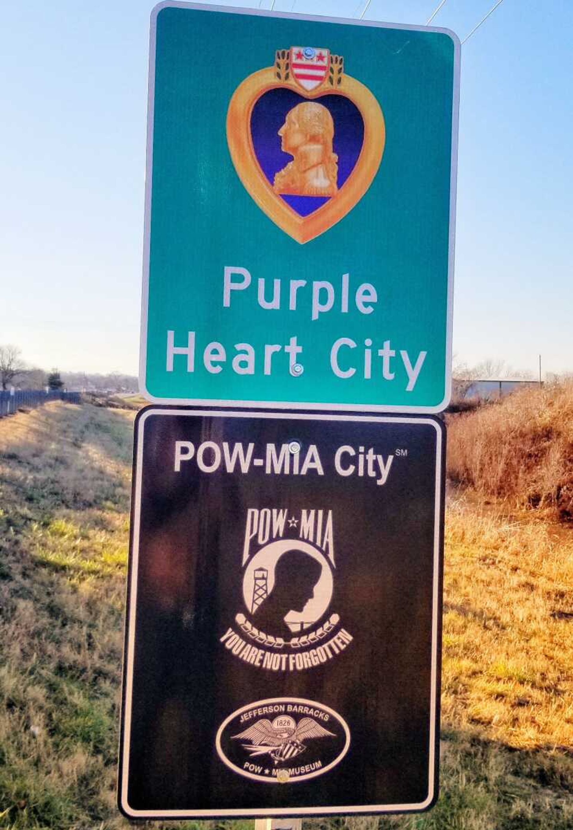 Signs denoting Chaffee's status as a Purple Heart City and a POW-MIA City are at the intersection of Highway 77 and Cummins Drive in the Scott County municipality. Chaffee has joined a growing list of U.S. municipalities honoring Purple Heart recipients, who are so designated for having been killed or wounded while serving in the military.