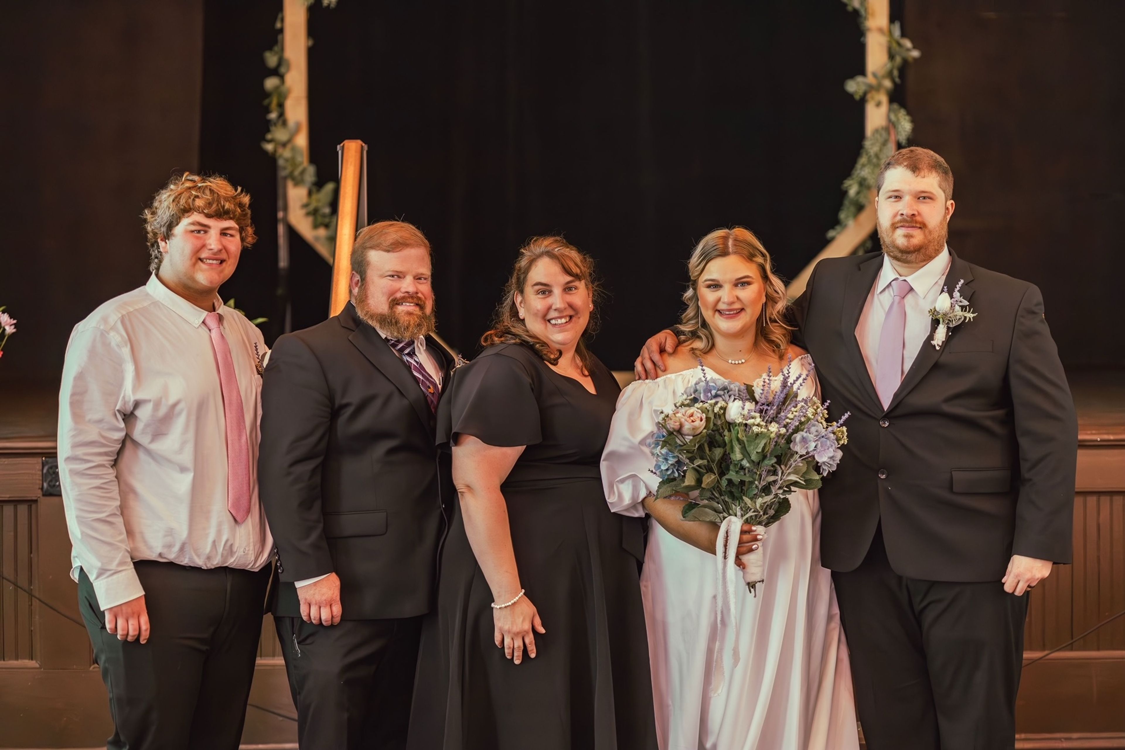 Marble Hill Mayor Trey Wiginton, second from left, with his family a few years ago.