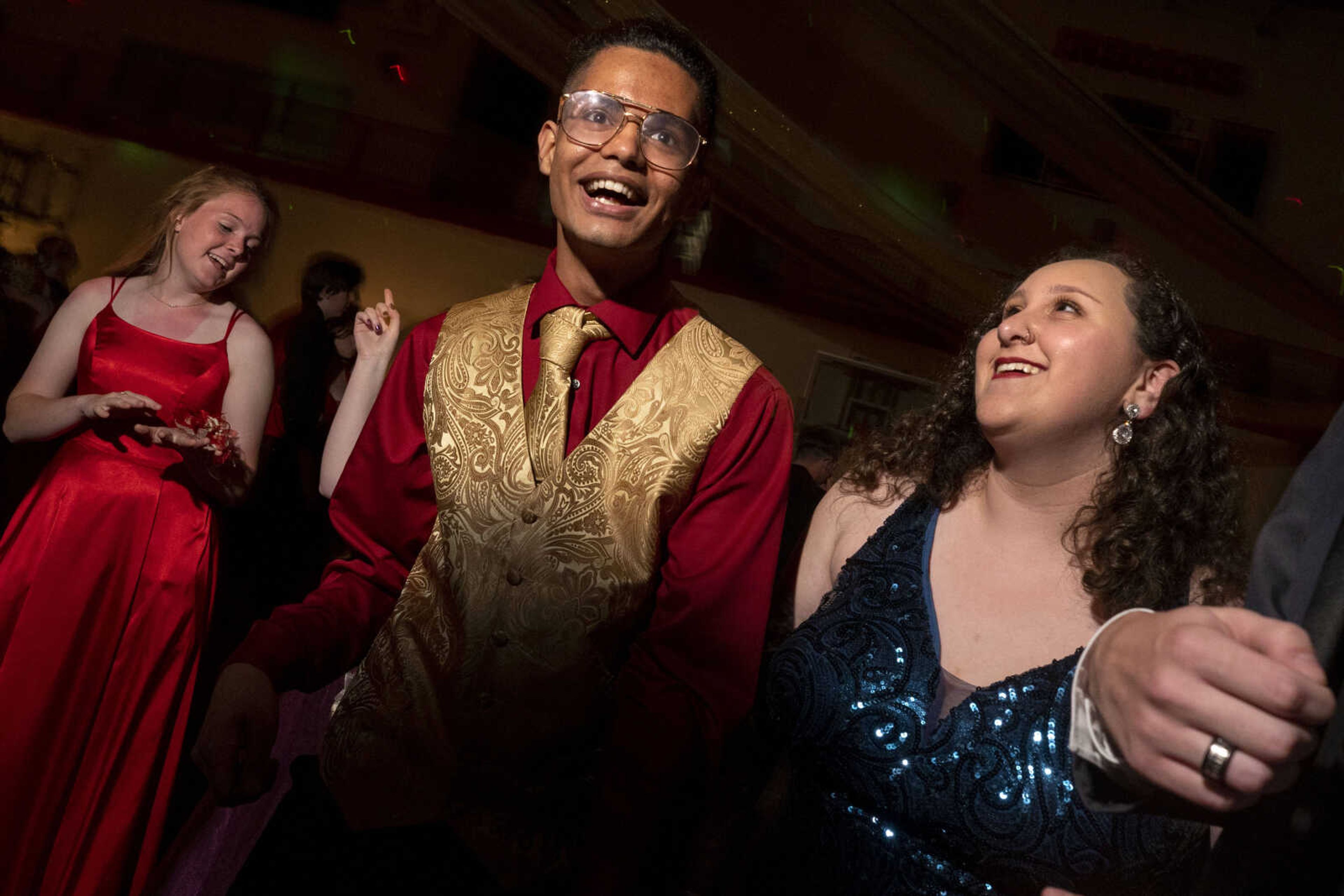 Students dance during prom Saturday, May 1, 2021 at Jackson High School.