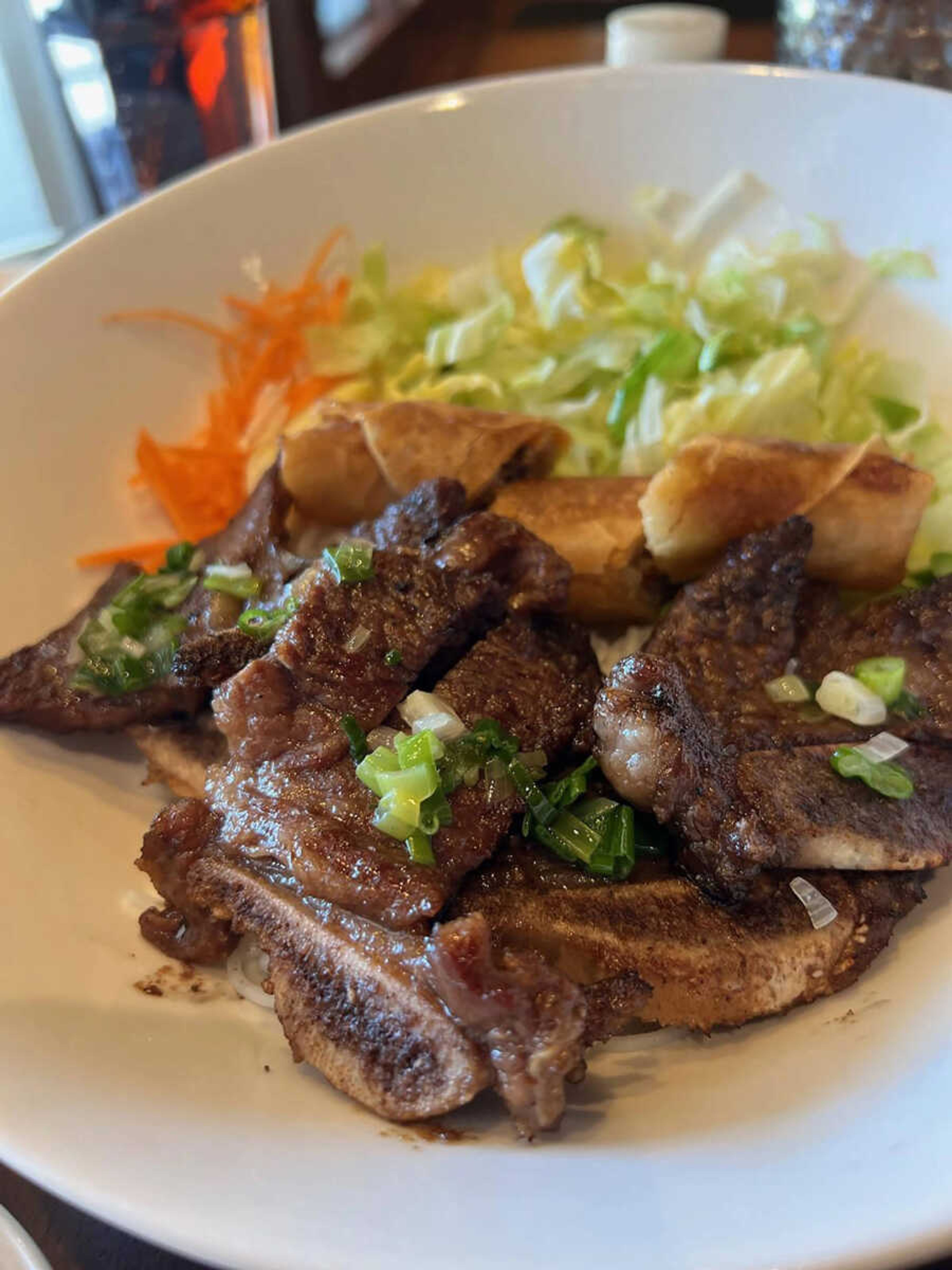 The Korean short ribs were rich, flavorful, and left me wanting more.